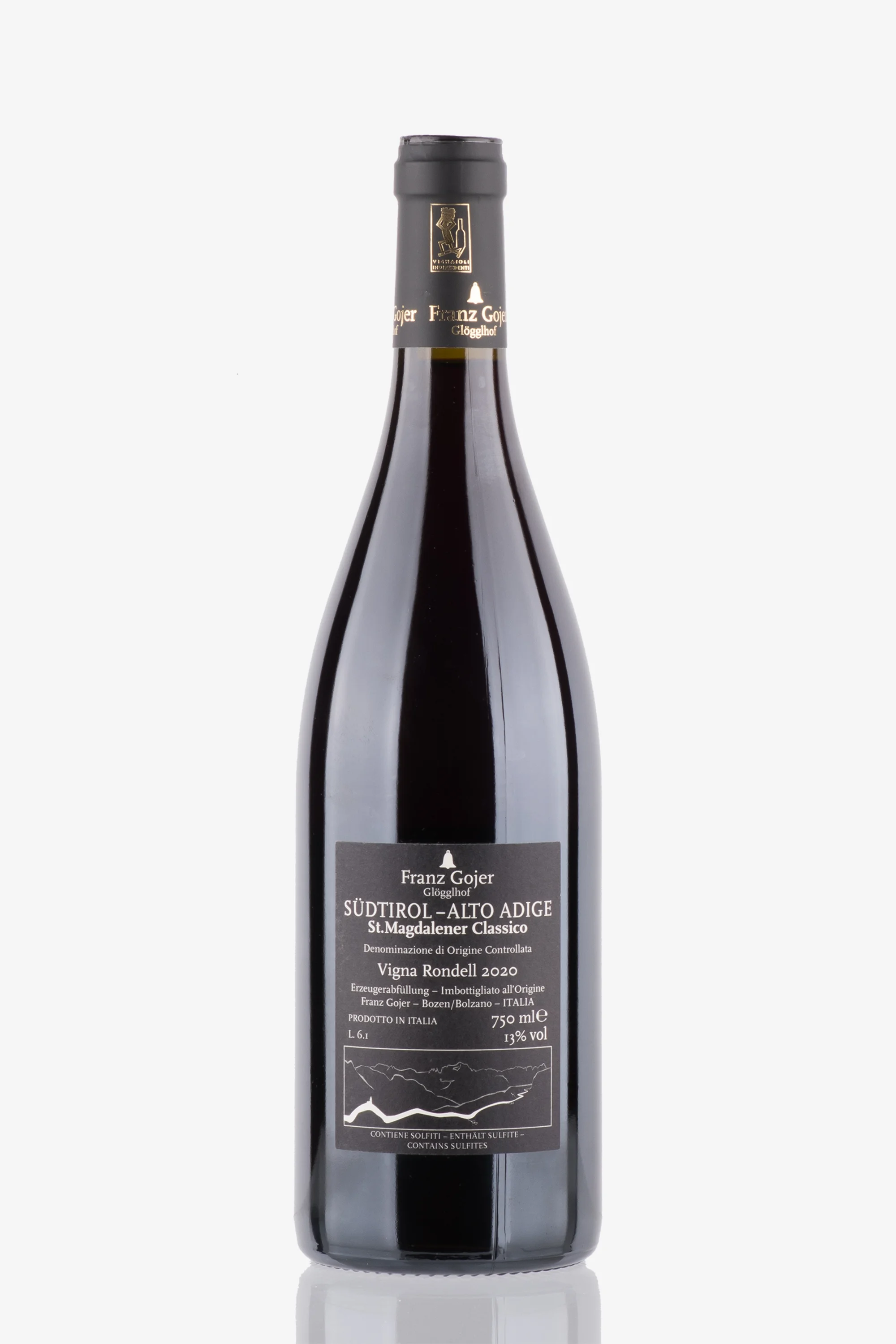 selected wine variant rear image
