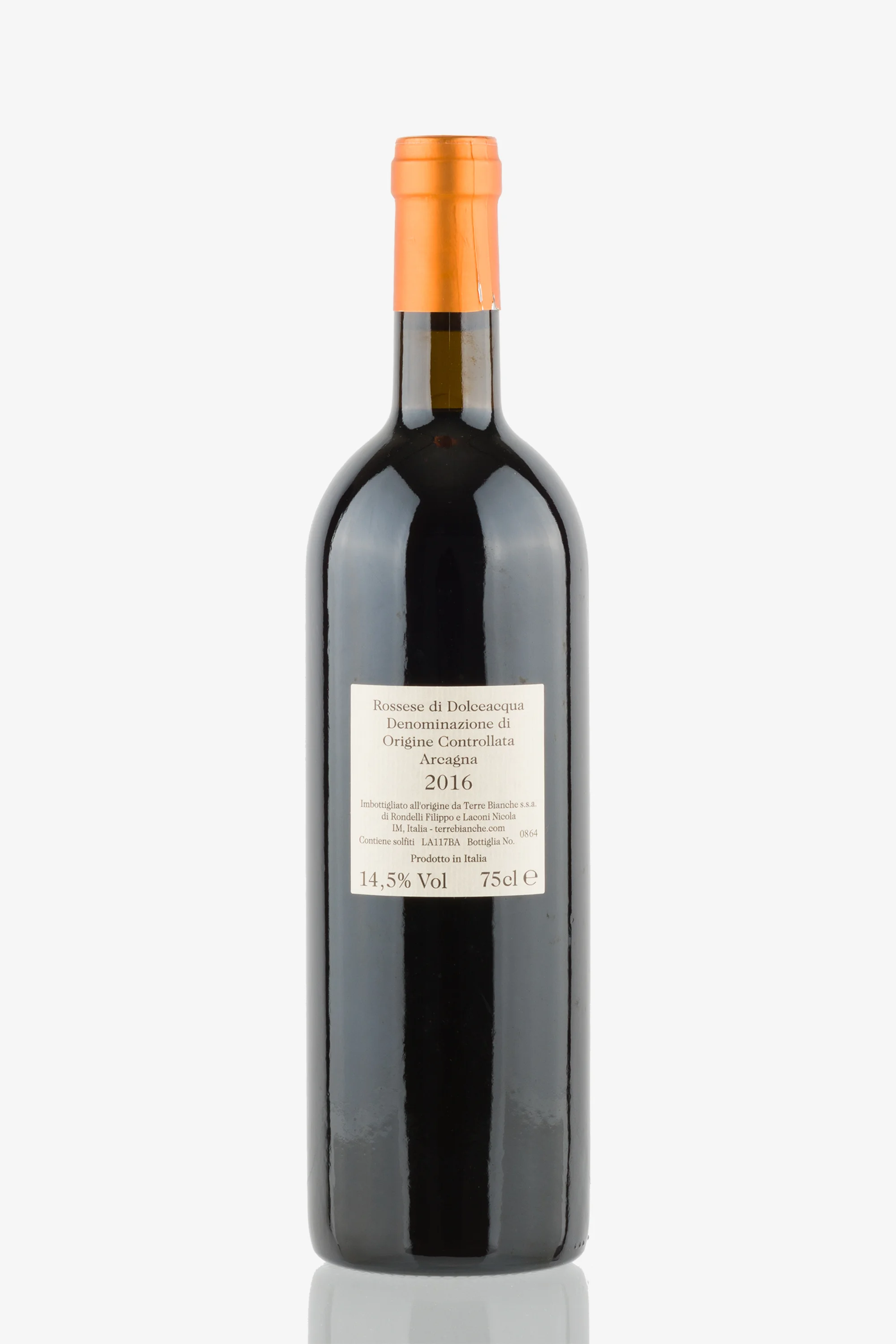 selected wine variant rear image