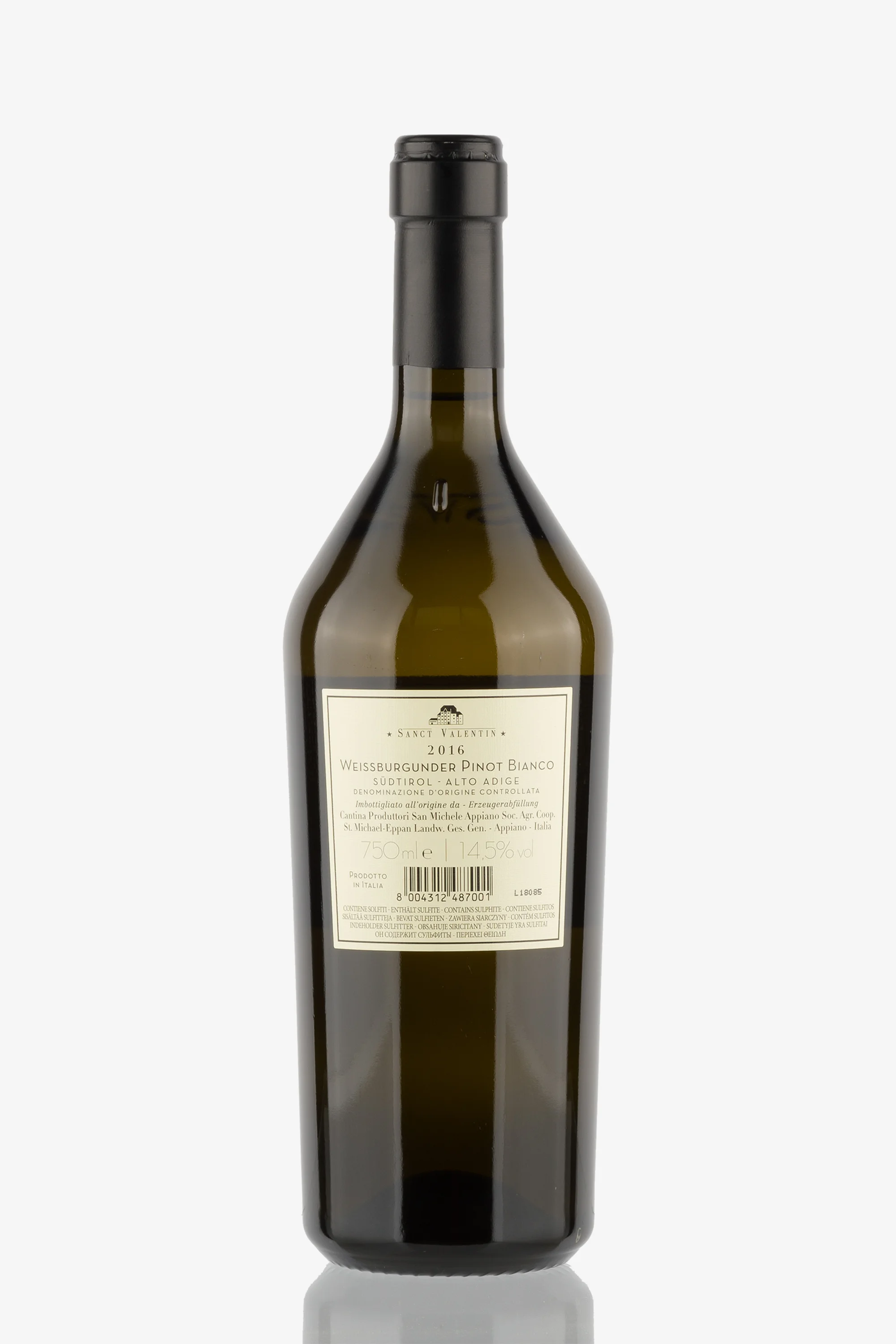 selected wine variant rear image