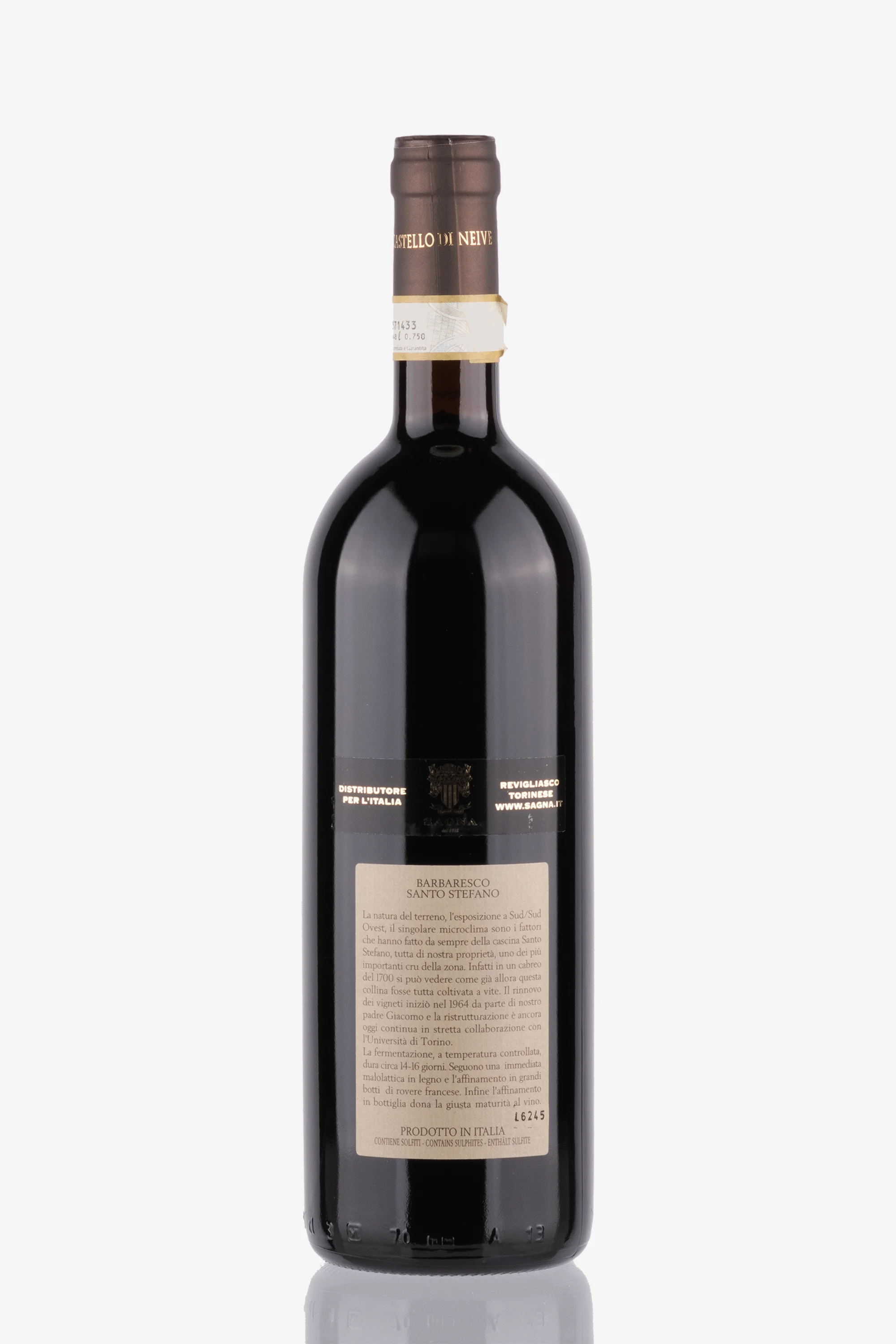 selected wine variant rear image