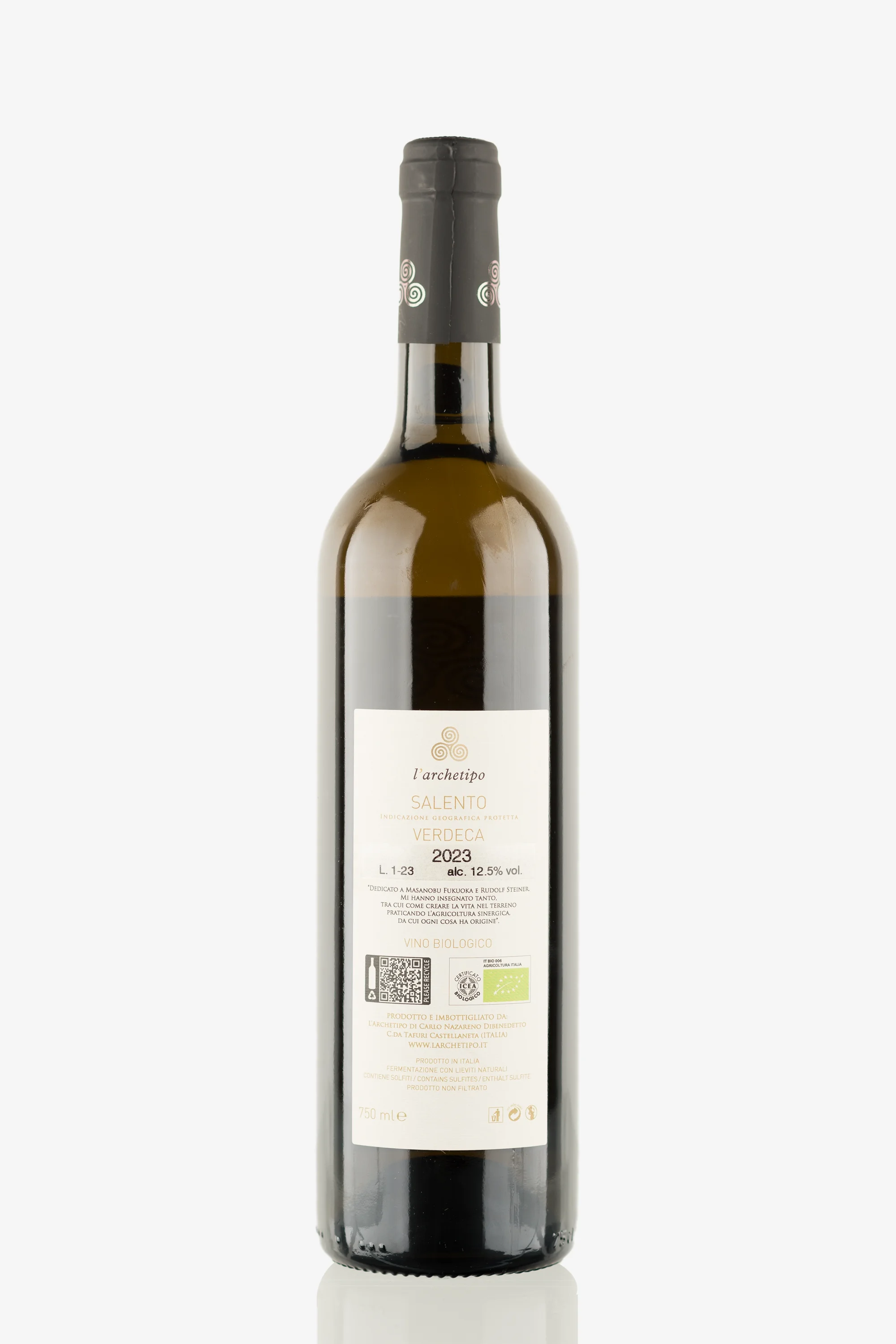selected wine variant rear image