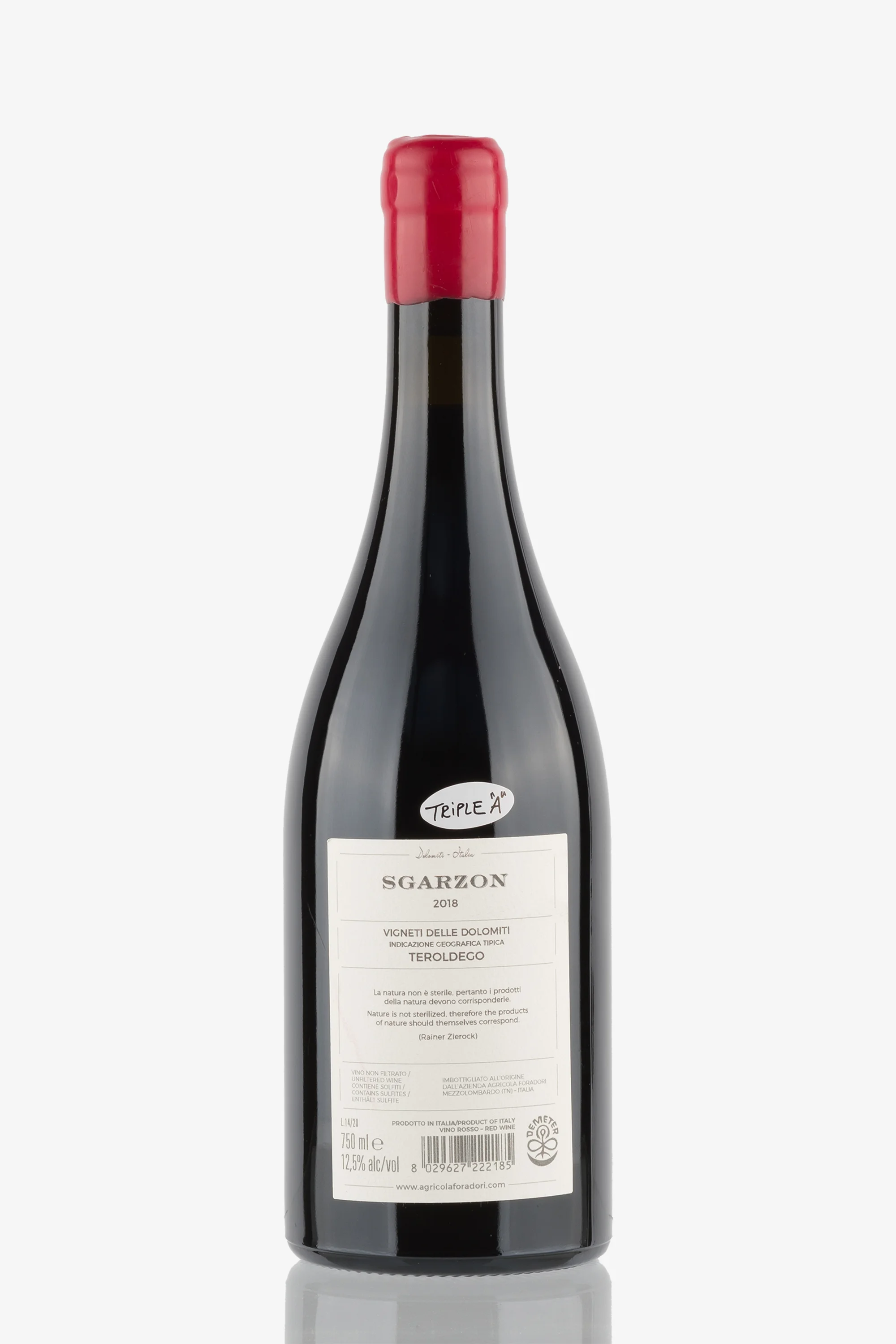 selected wine variant rear image