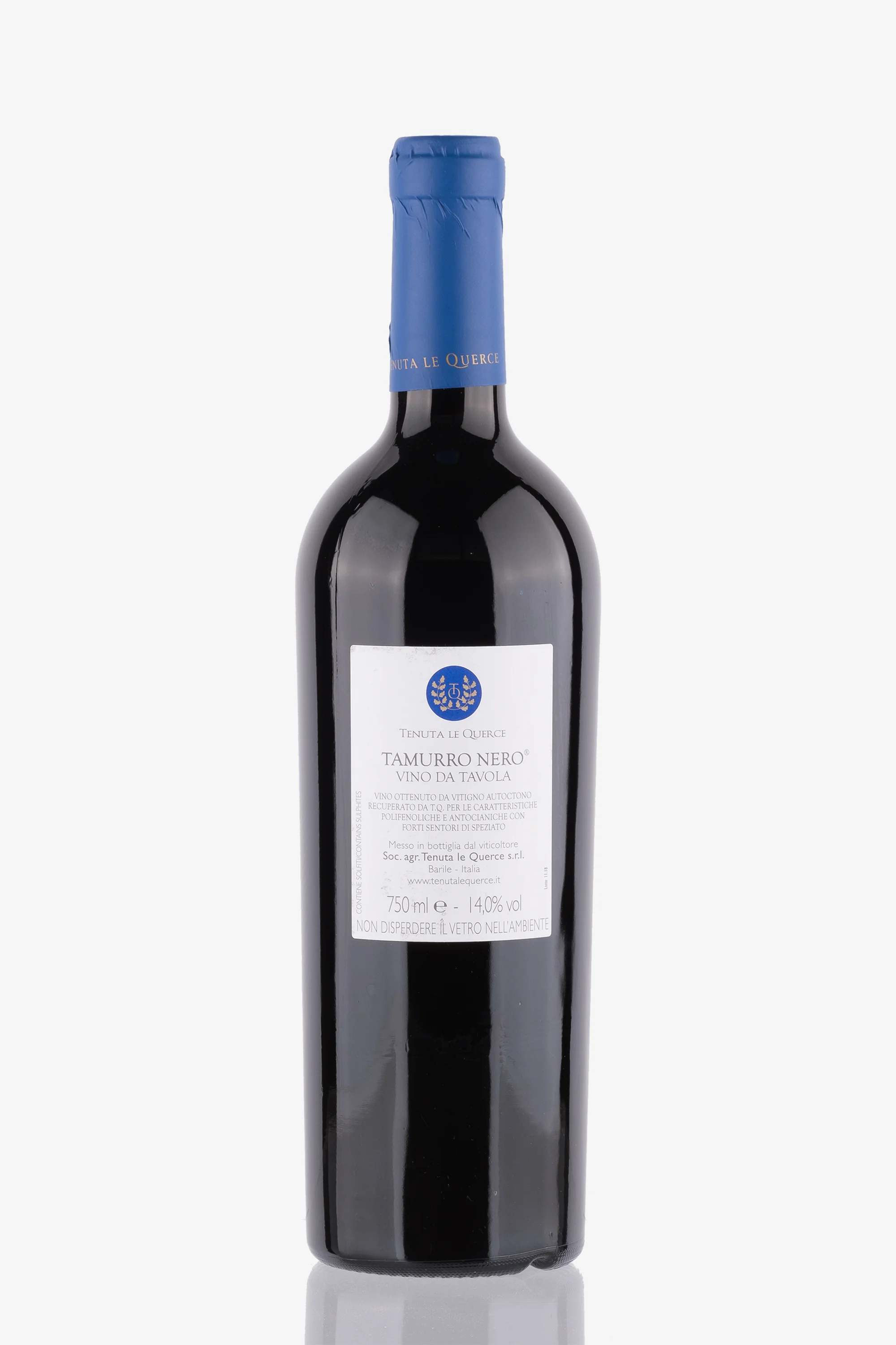 selected wine variant rear image