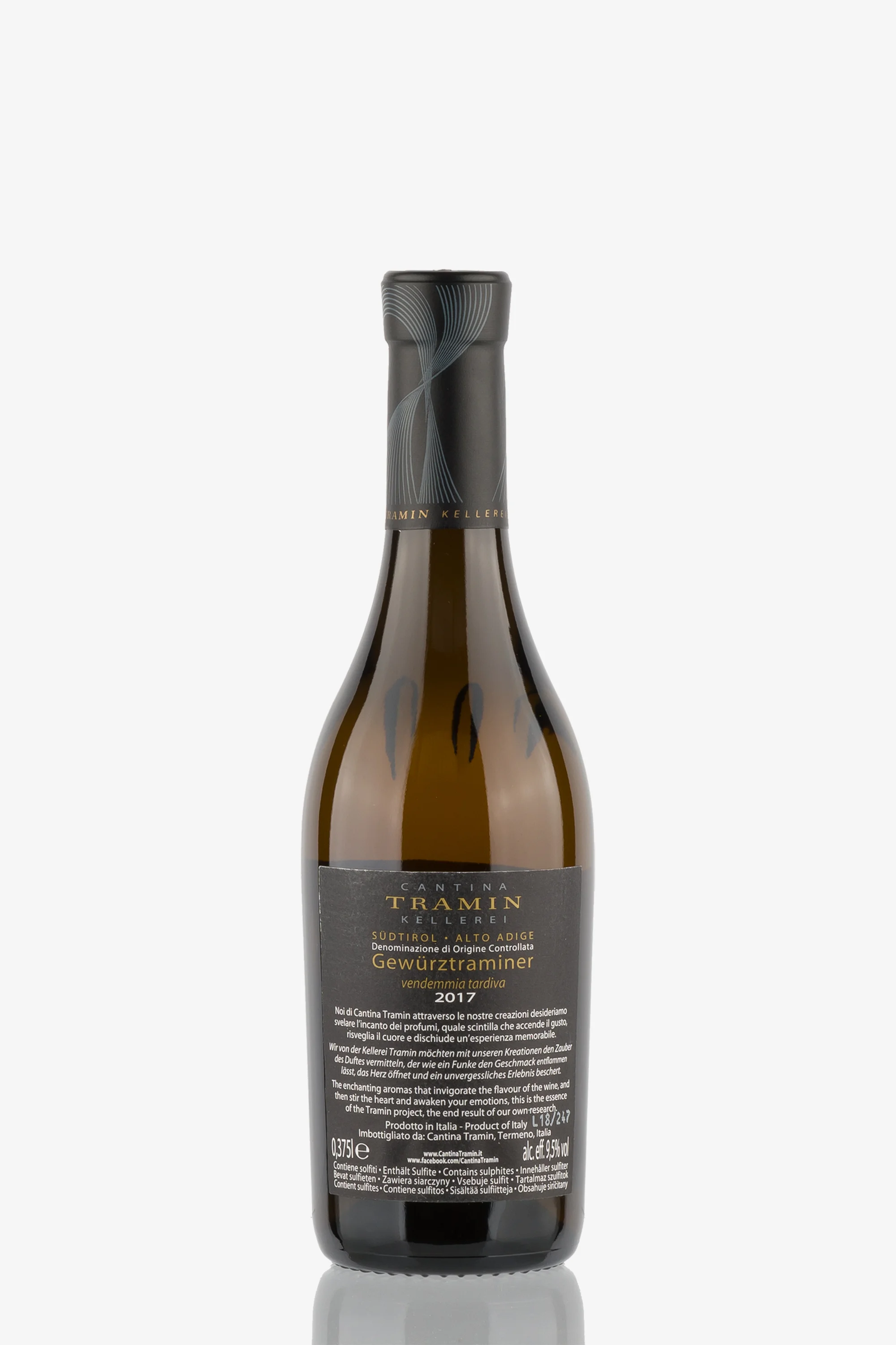 selected wine variant rear image