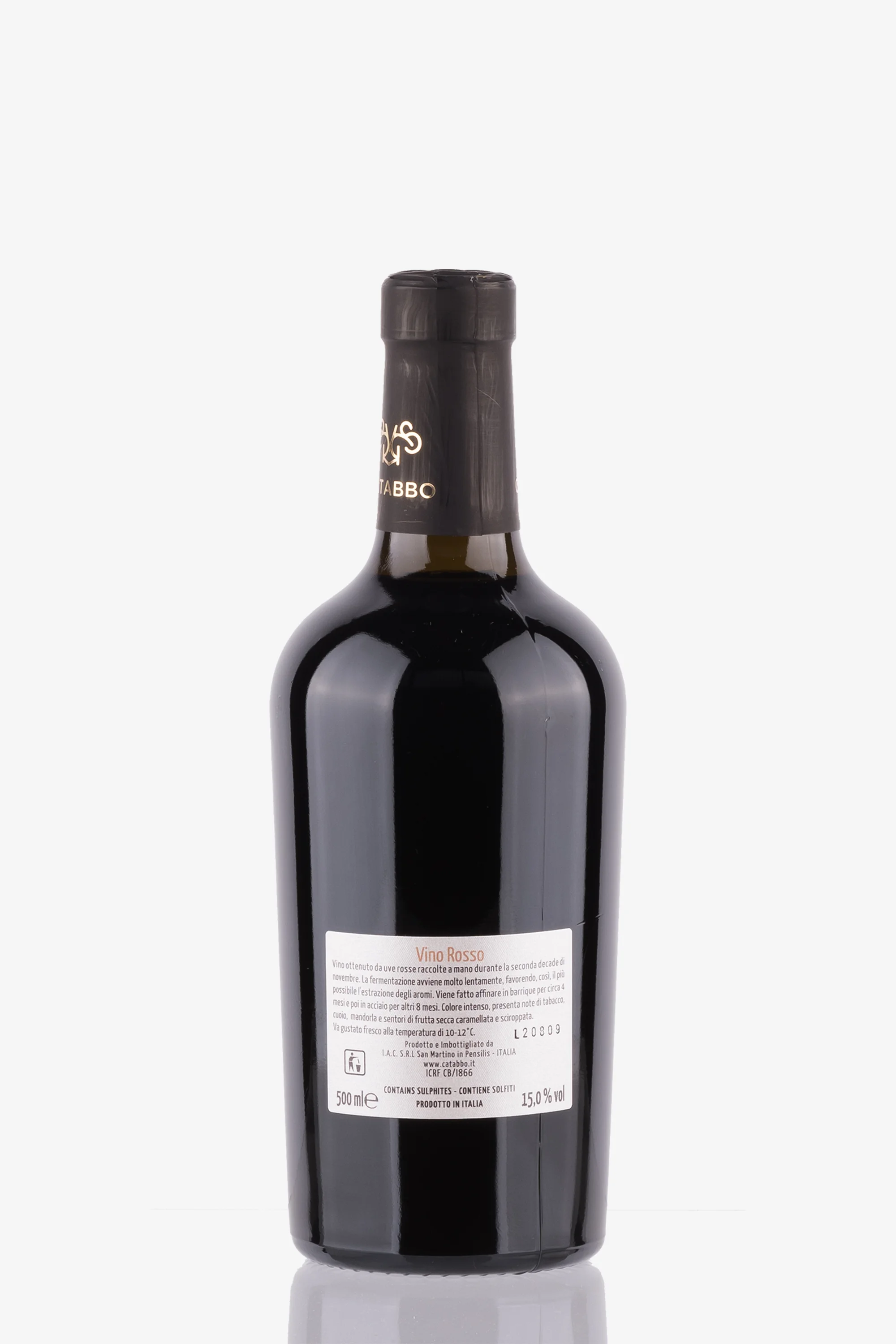 selected wine variant rear image