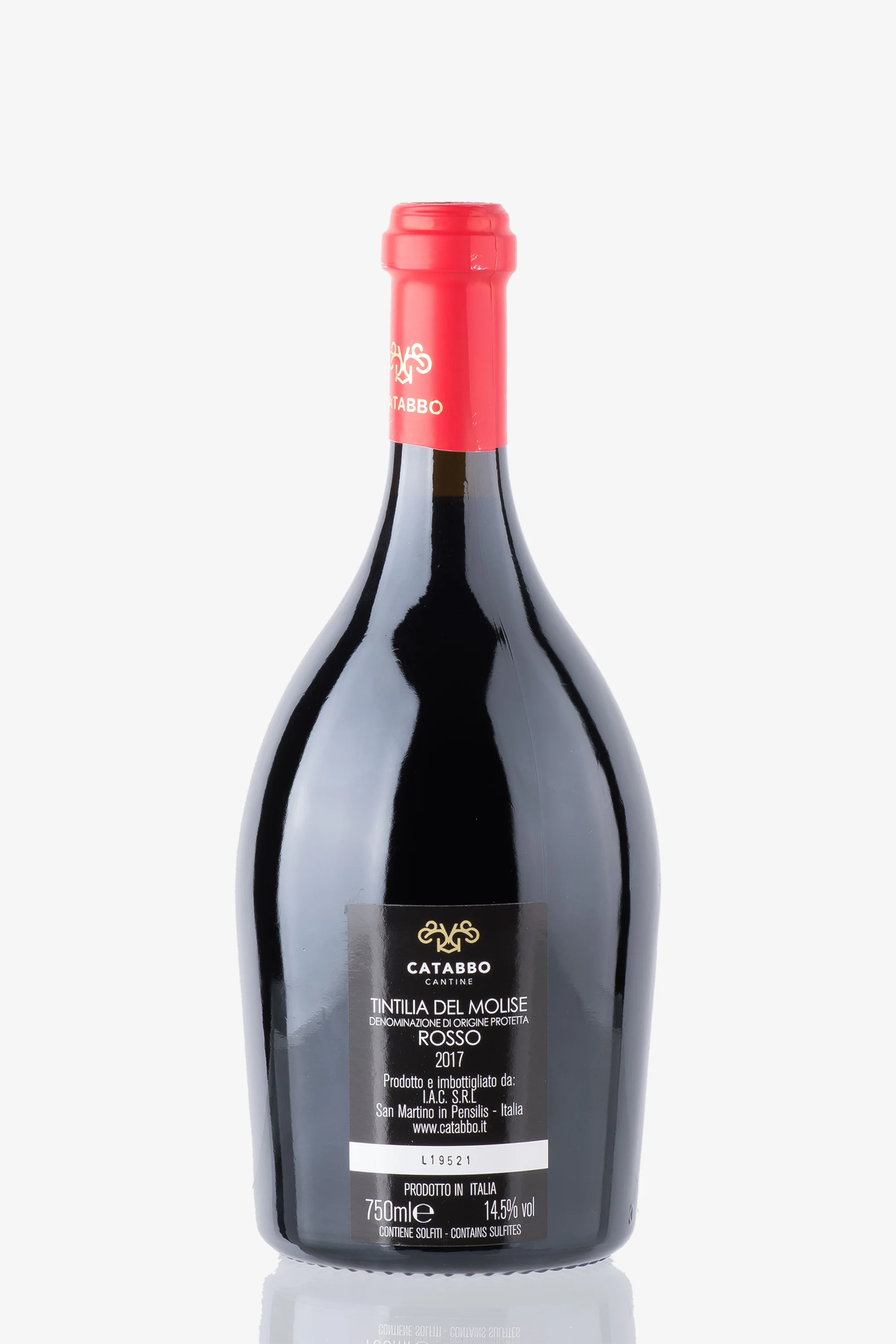 selected wine variant rear image