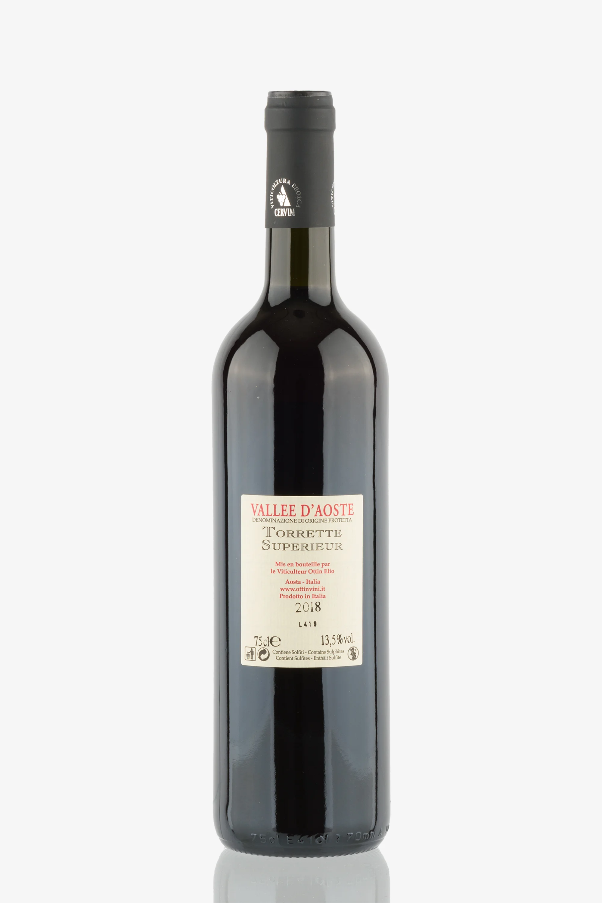 selected wine variant rear image