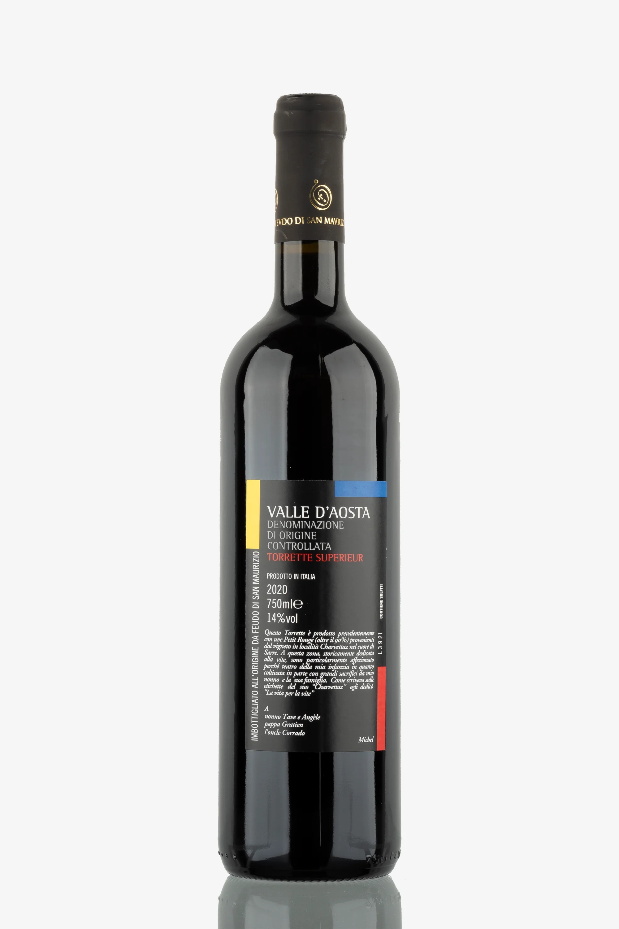 selected wine variant rear image