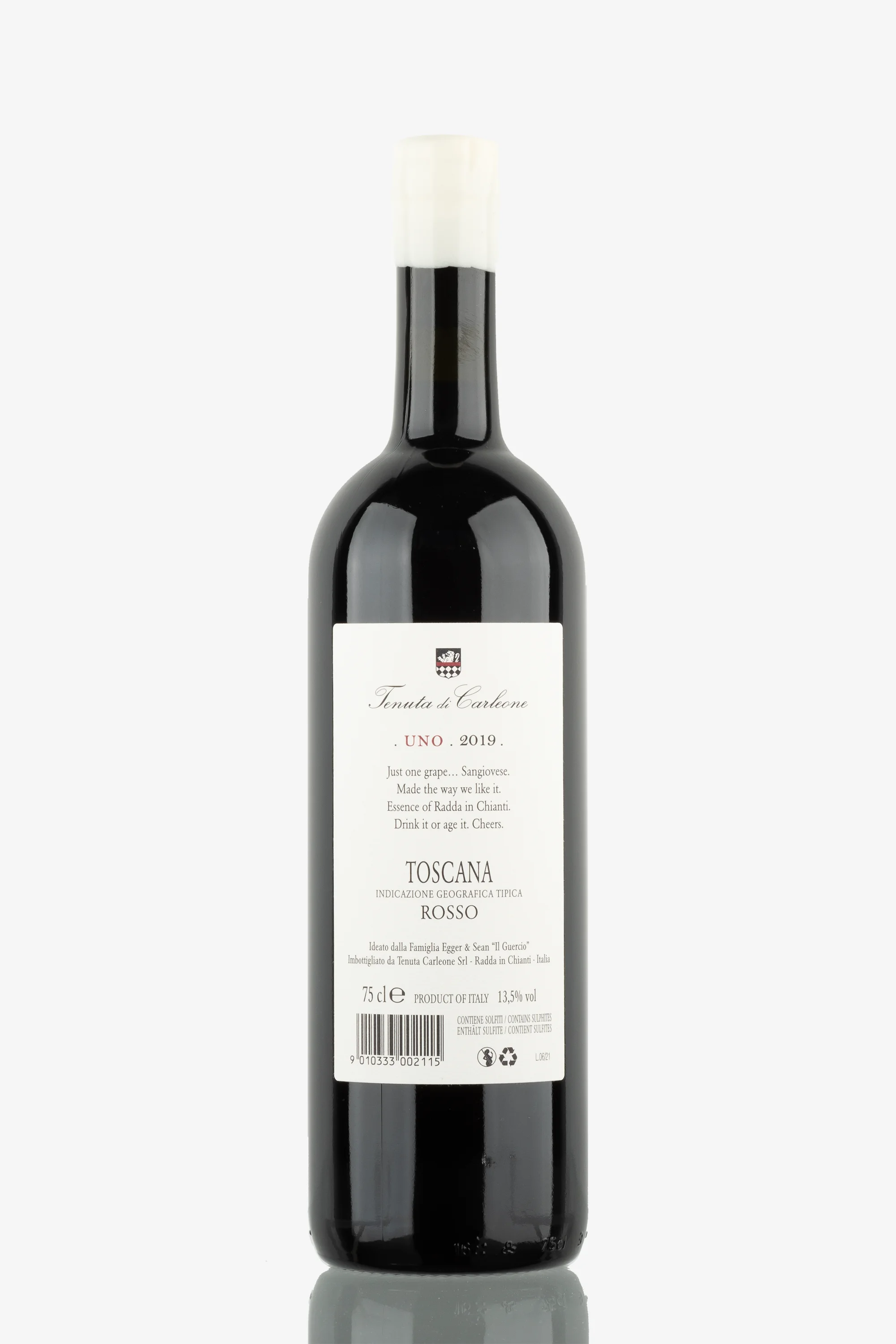 selected wine variant rear image
