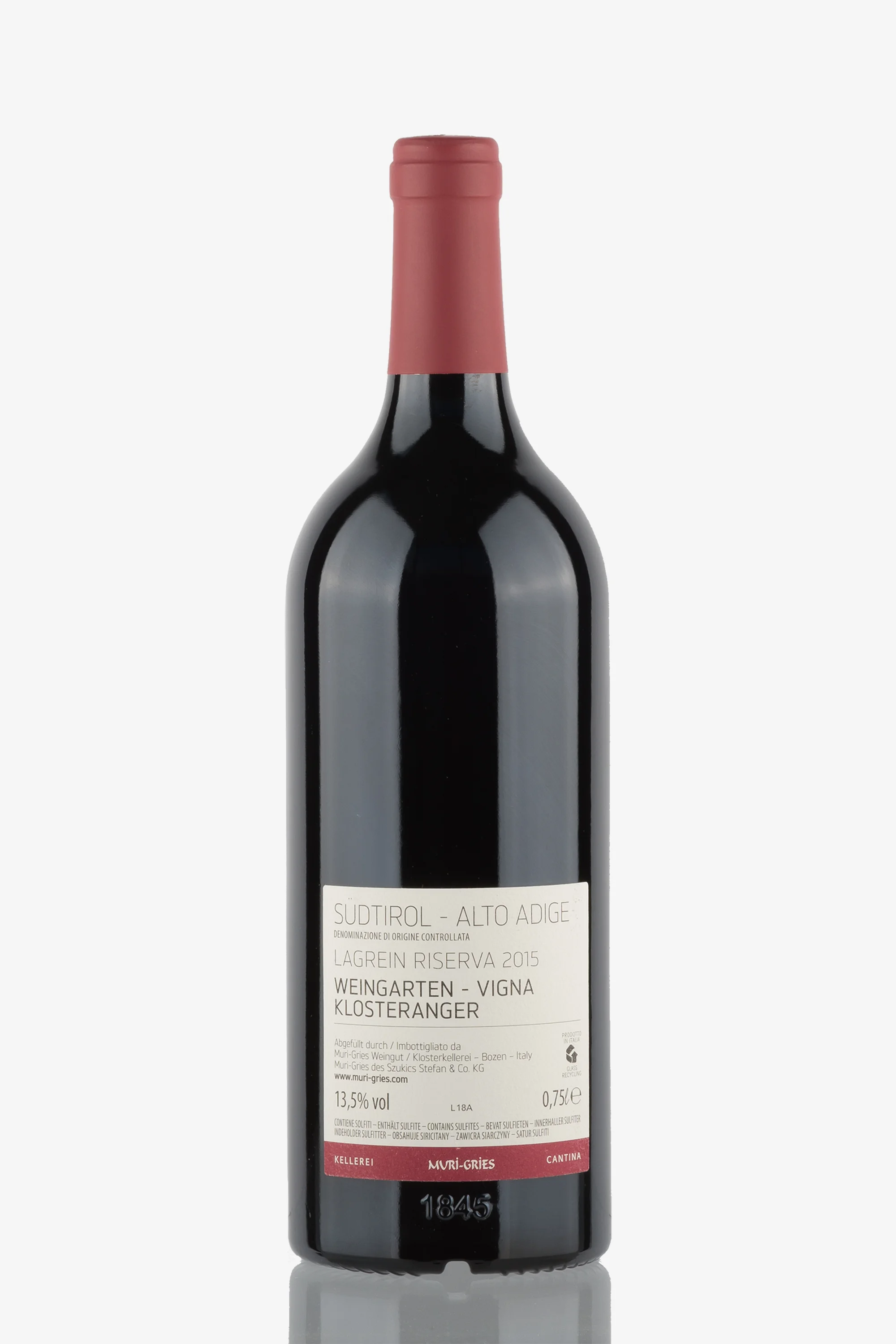 selected wine variant rear image