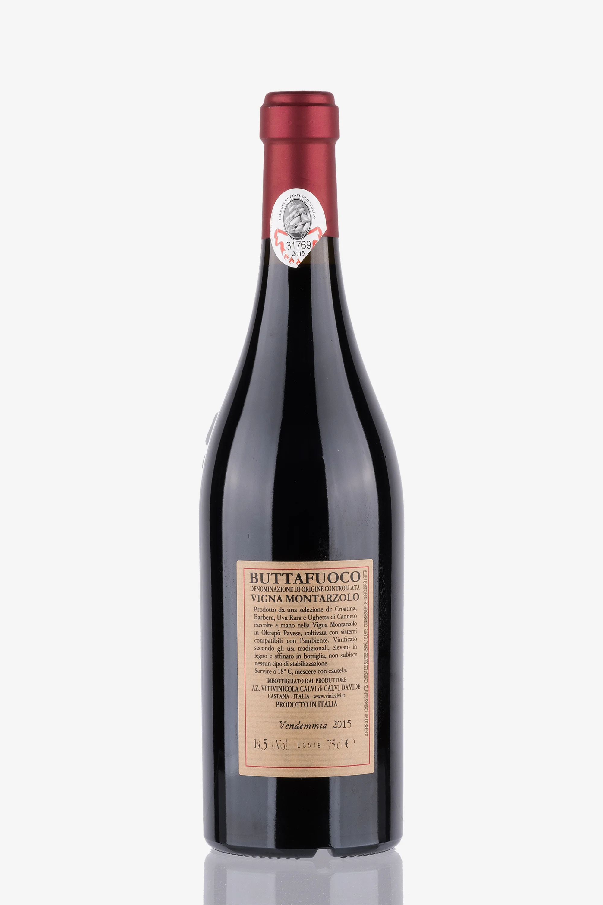 selected wine variant rear image