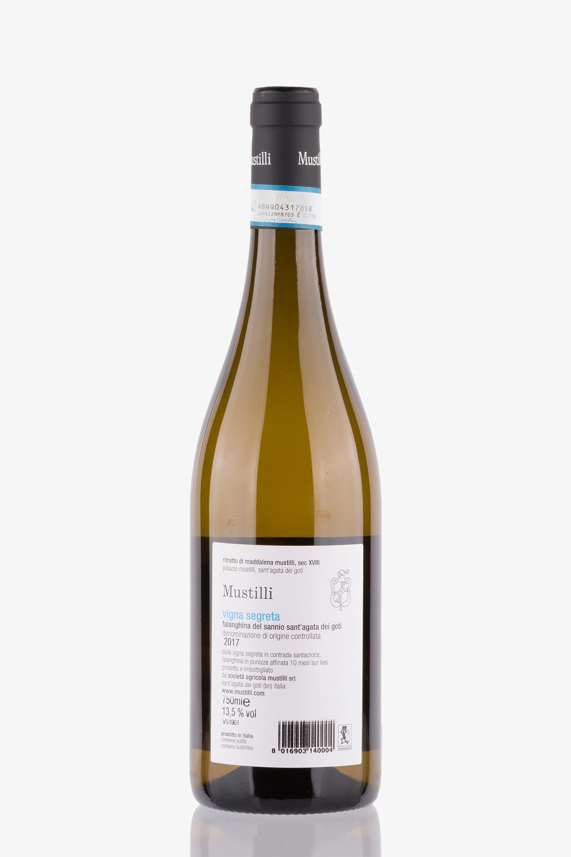 selected wine variant rear image