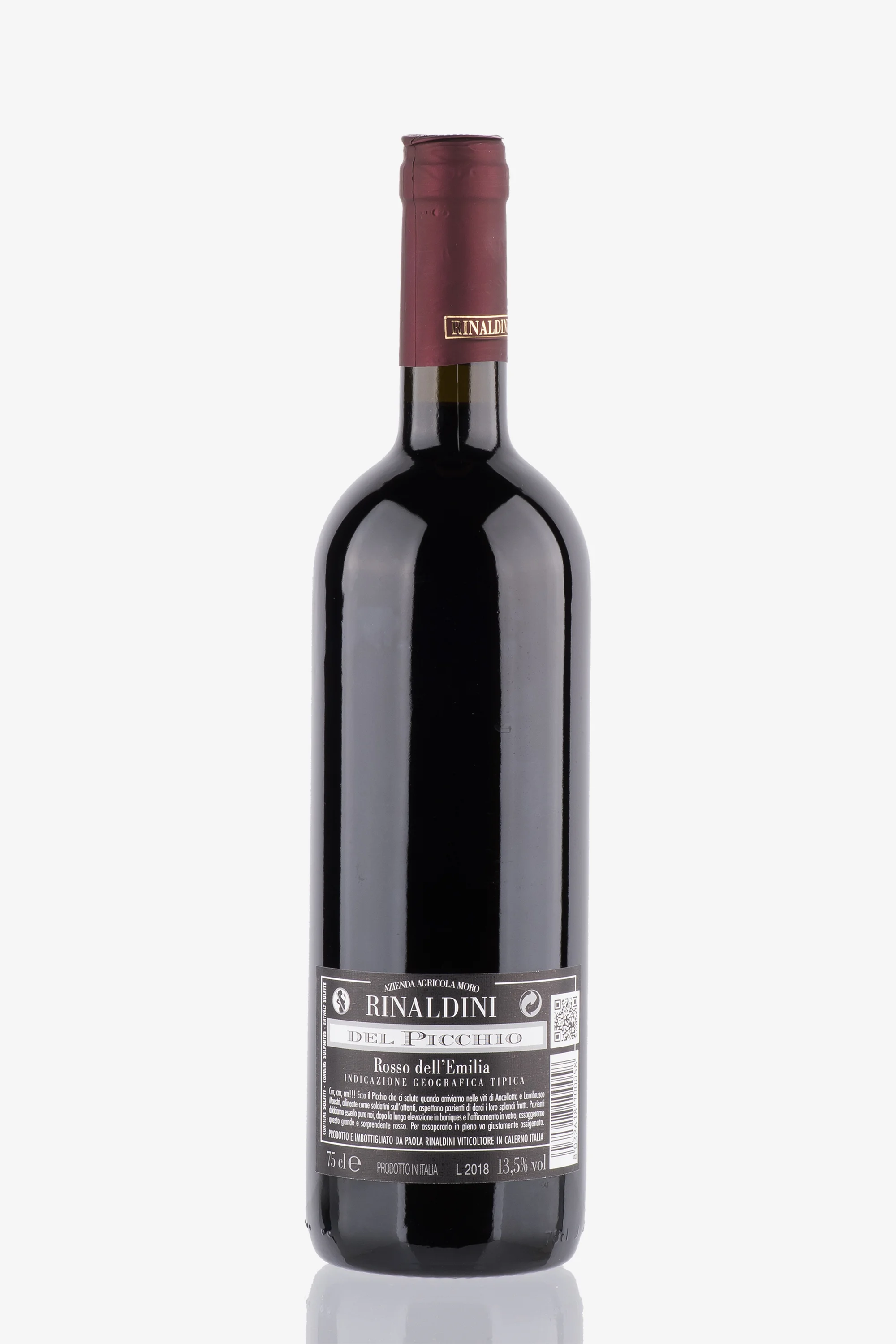 selected wine variant rear image