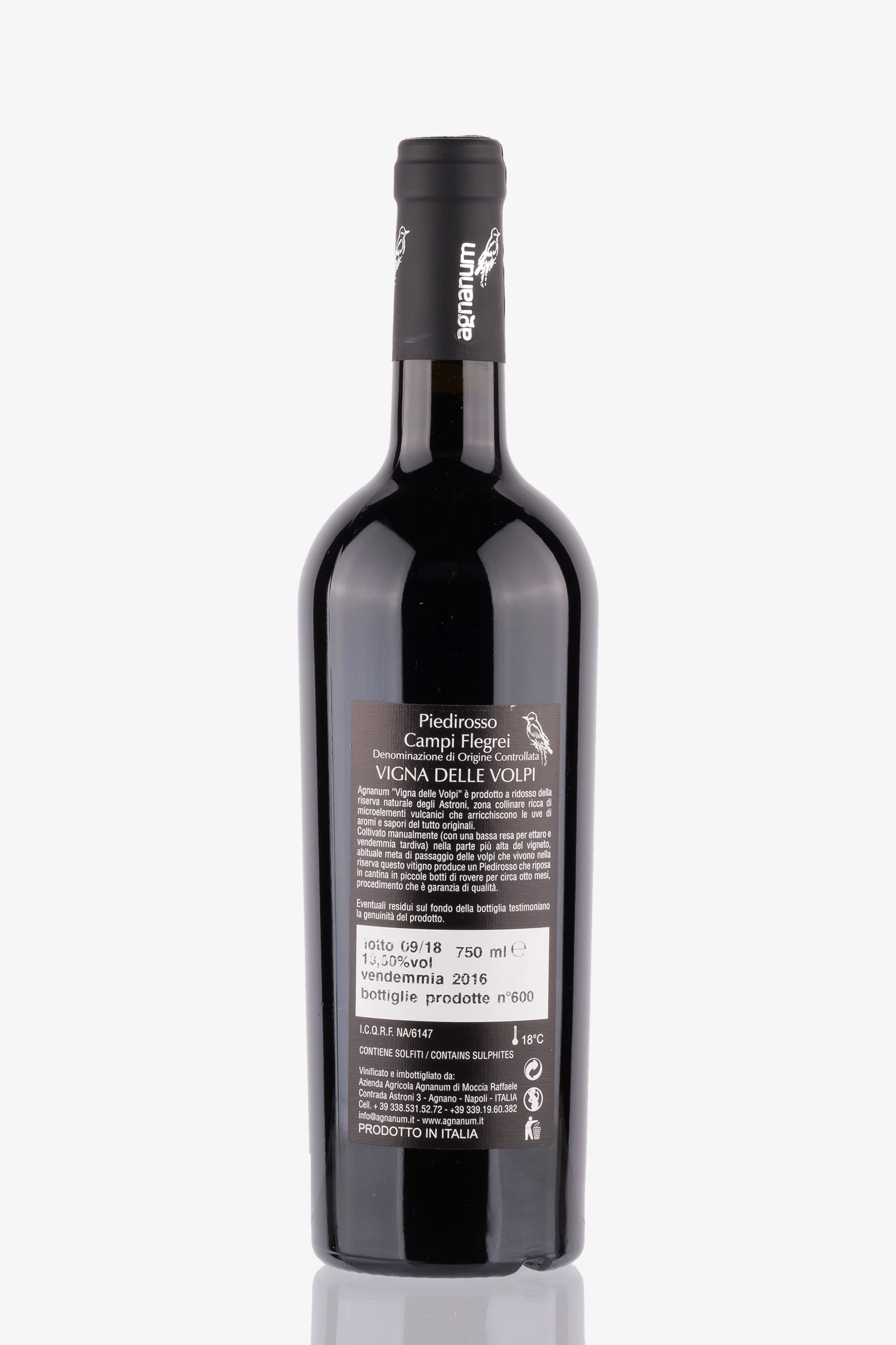 selected wine variant rear image