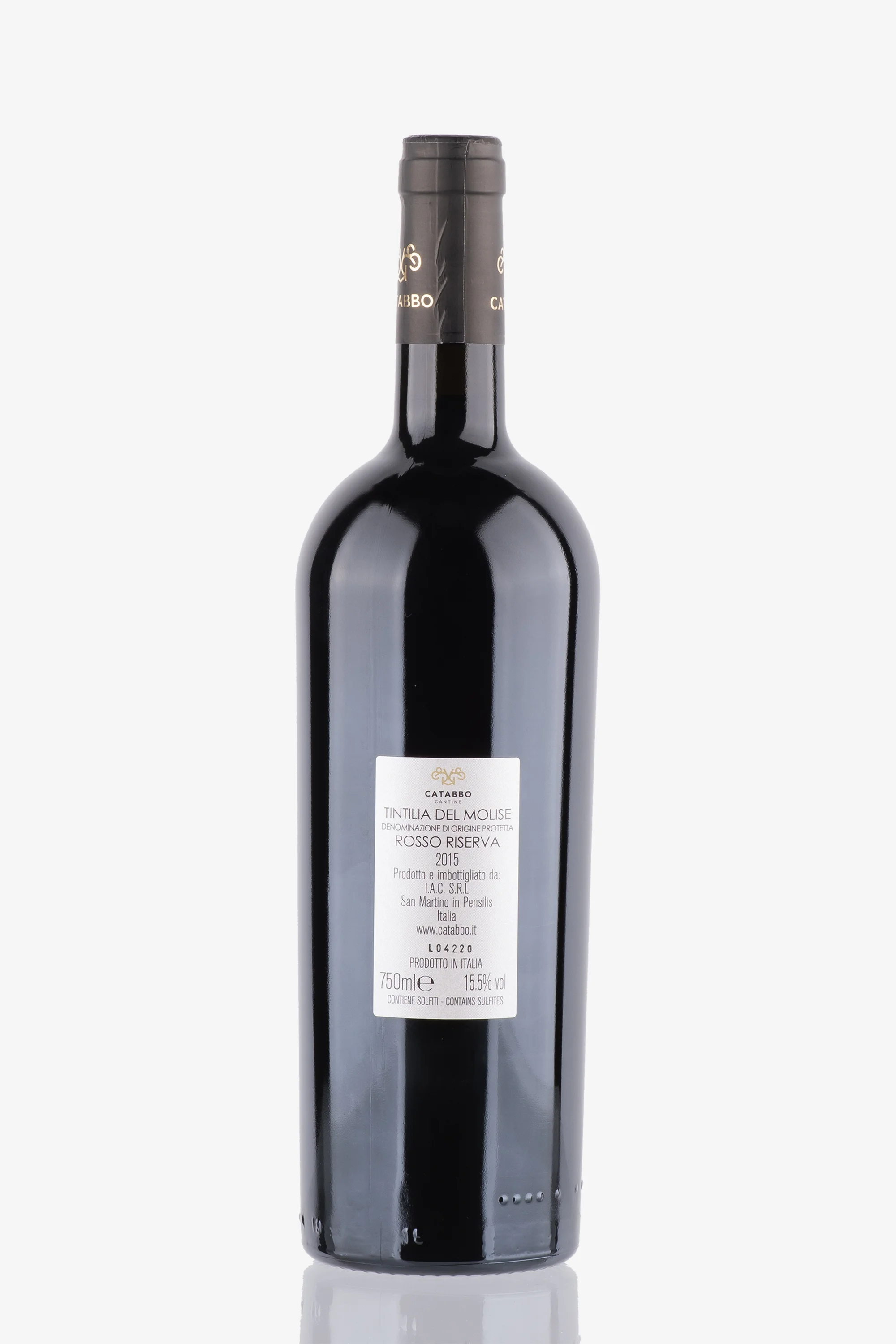 selected wine variant rear image