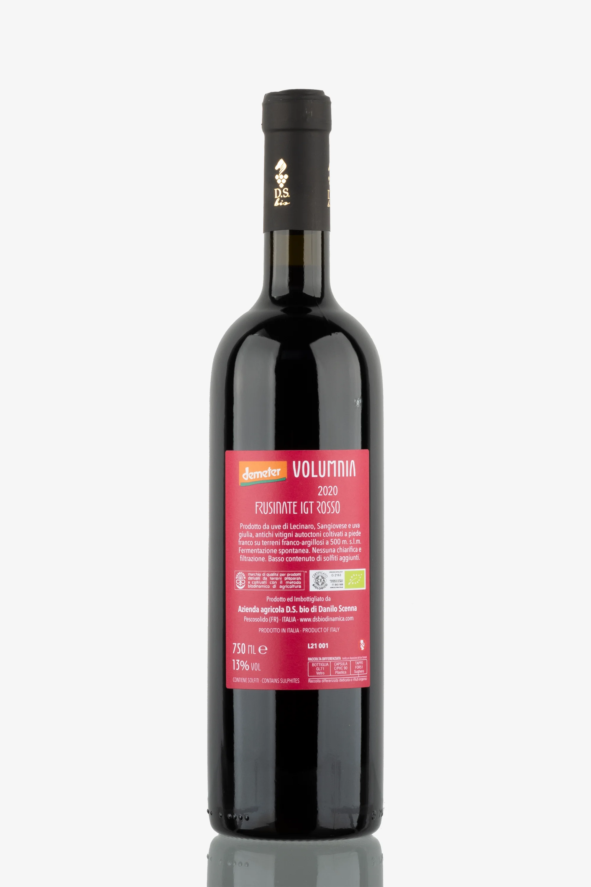 selected wine variant rear image