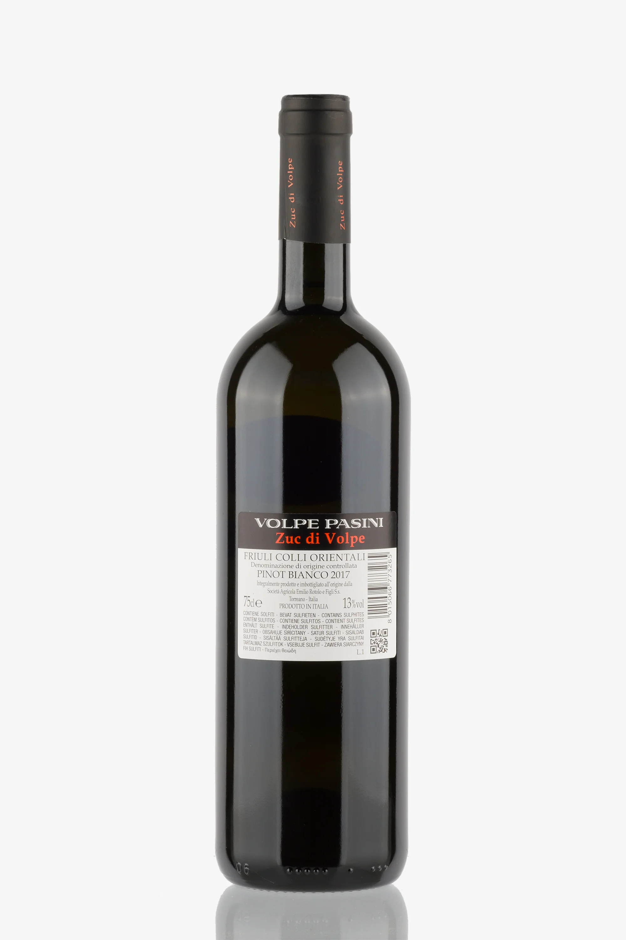selected wine variant rear image