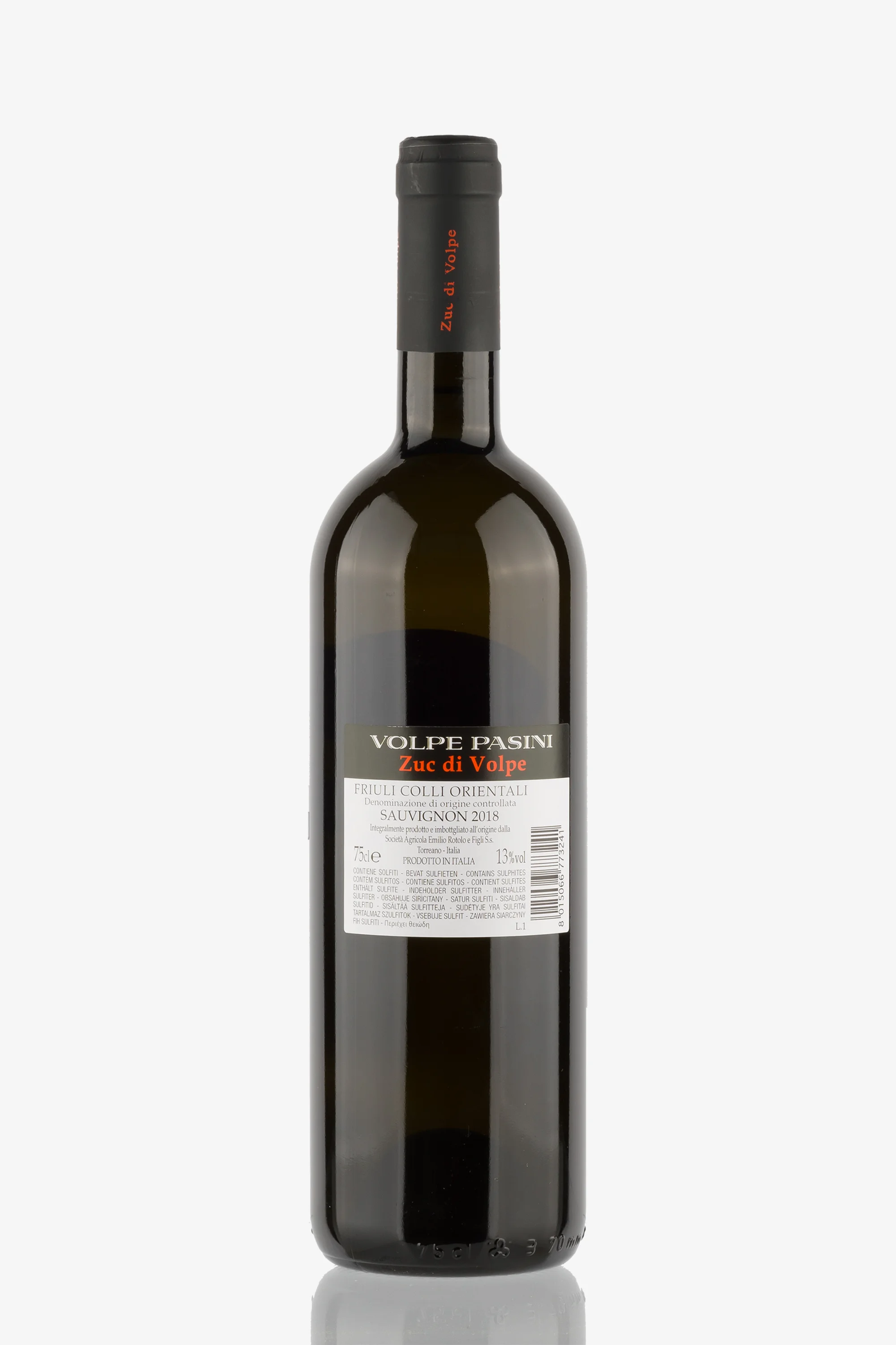 selected wine variant rear image