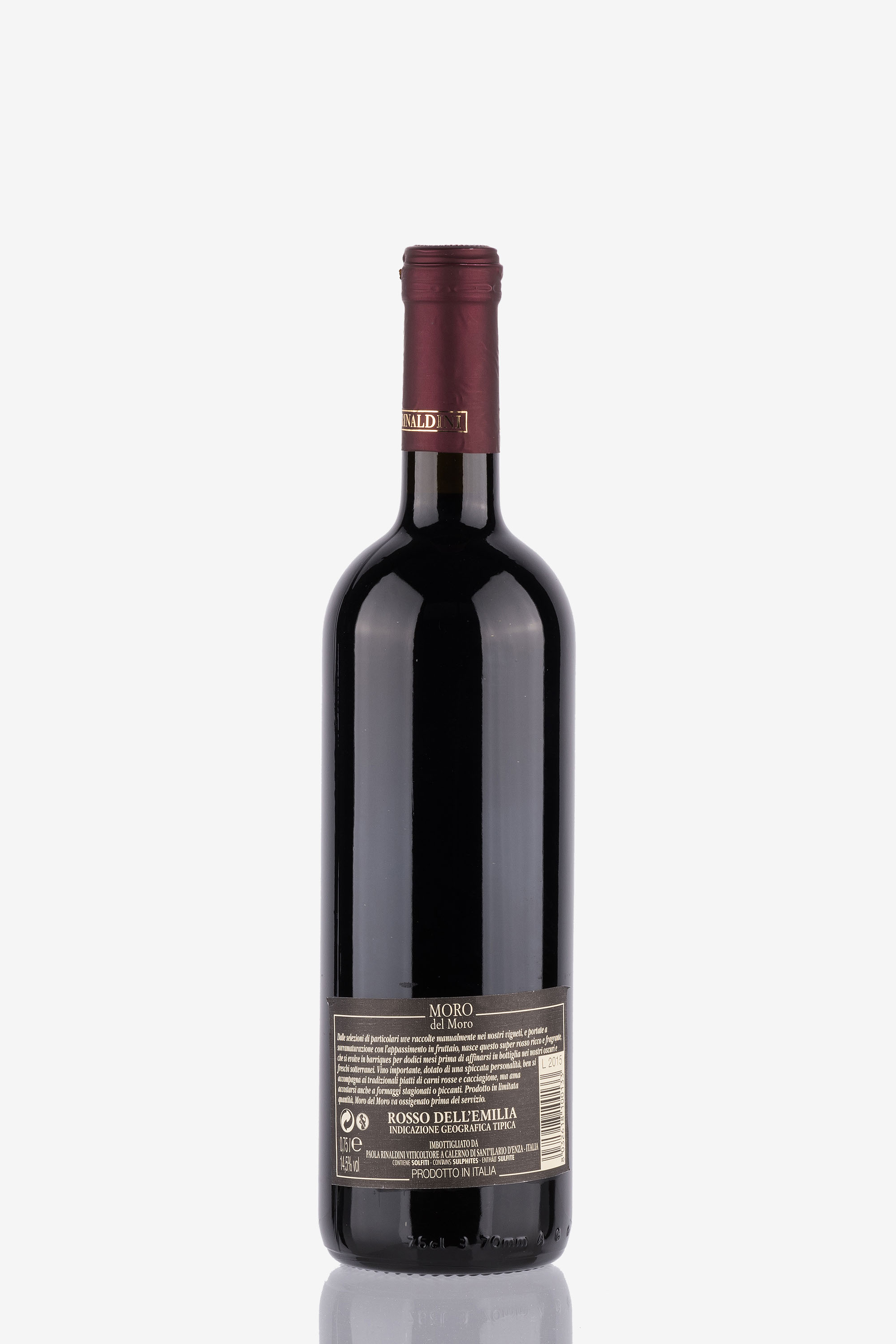 selected wine variant rear image