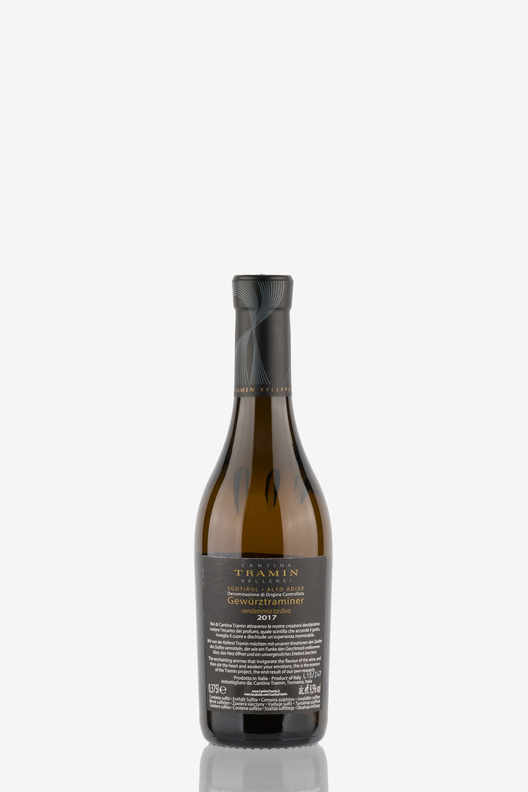 selected wine variant rear image