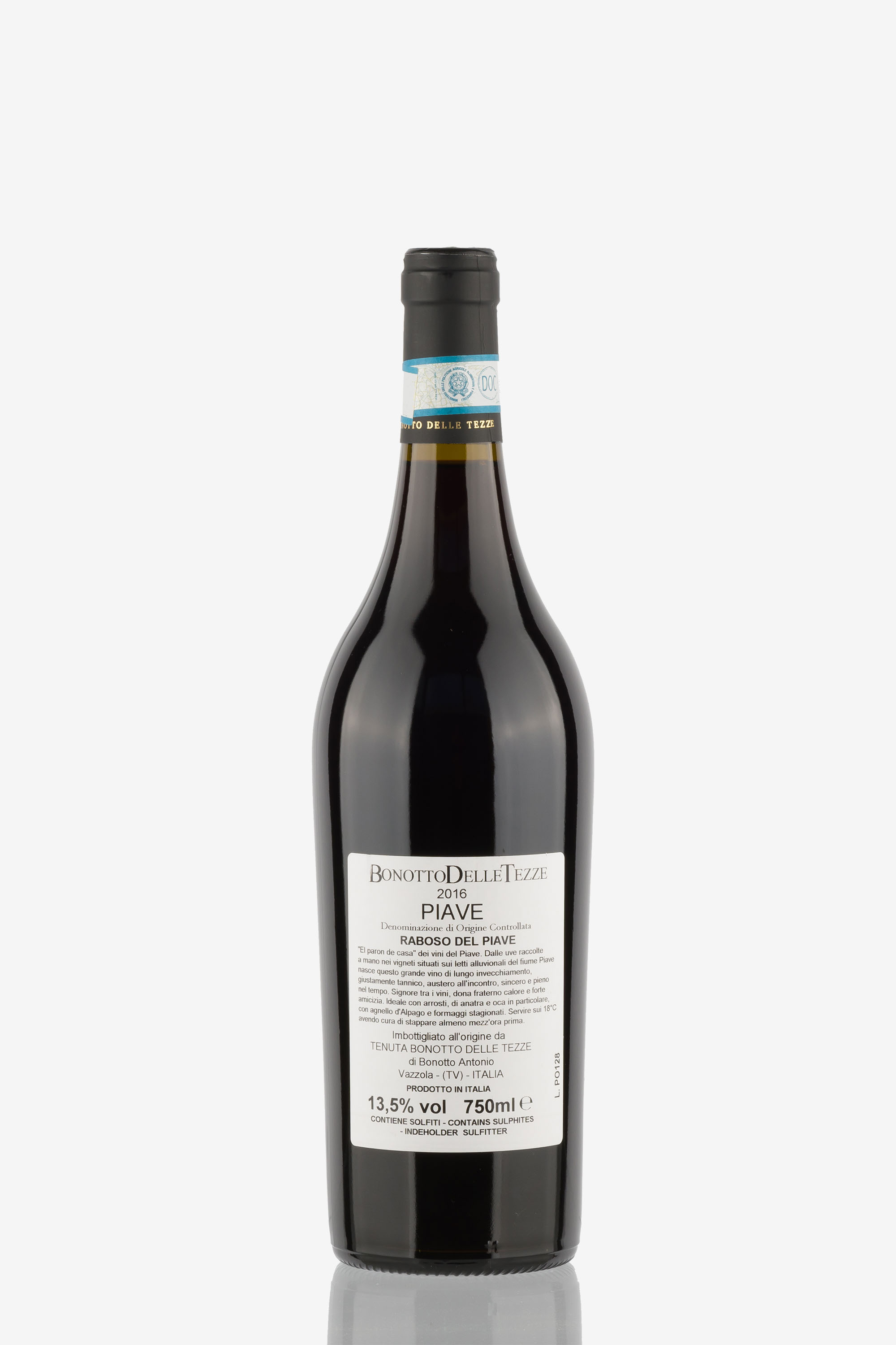 selected wine variant rear image