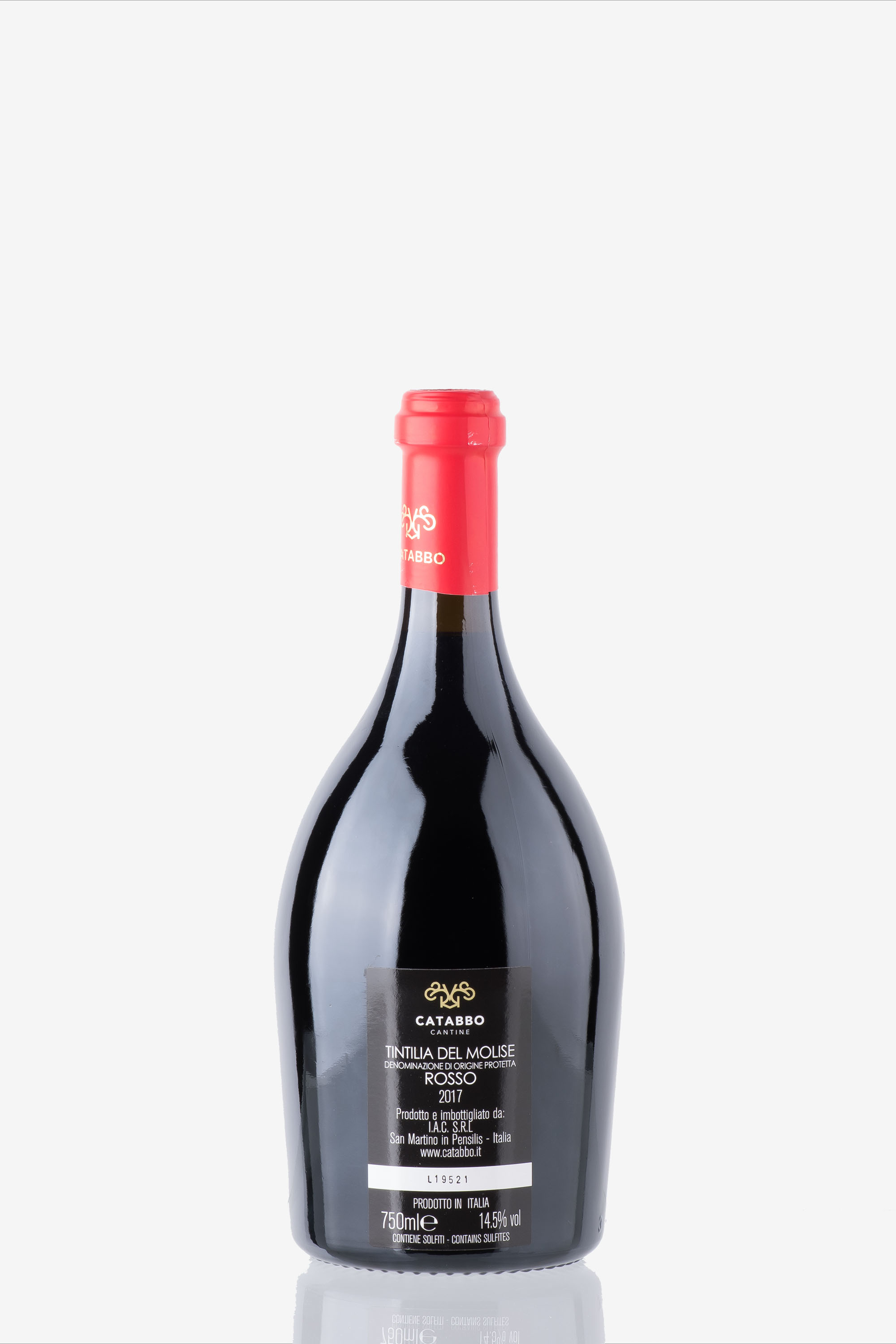 selected wine variant rear image