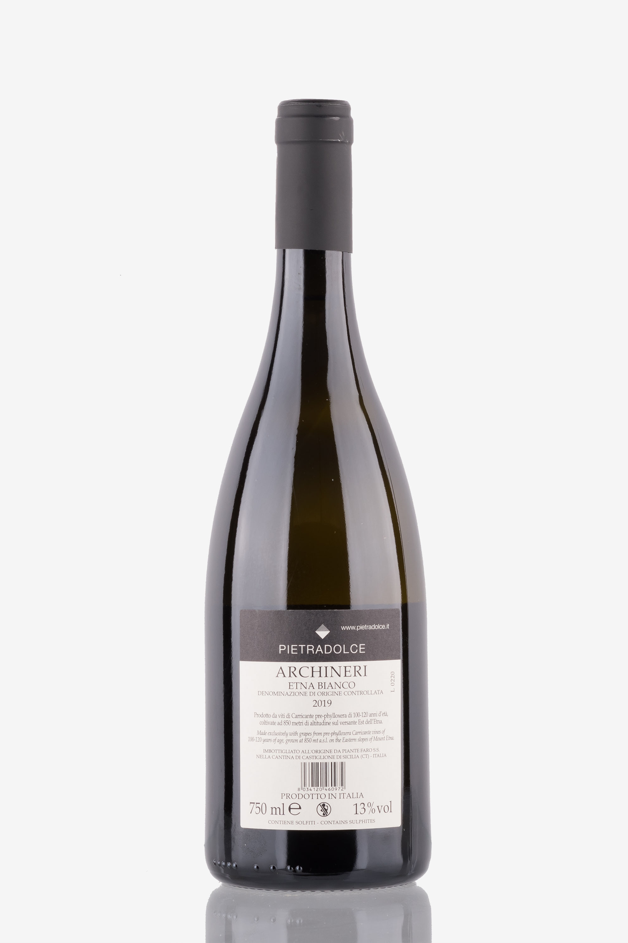 selected wine variant rear image