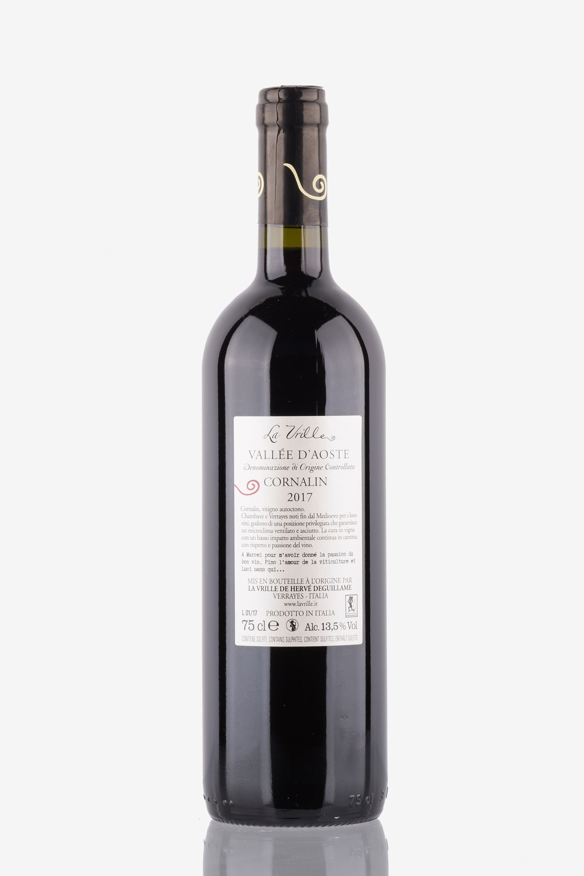 selected wine variant rear image