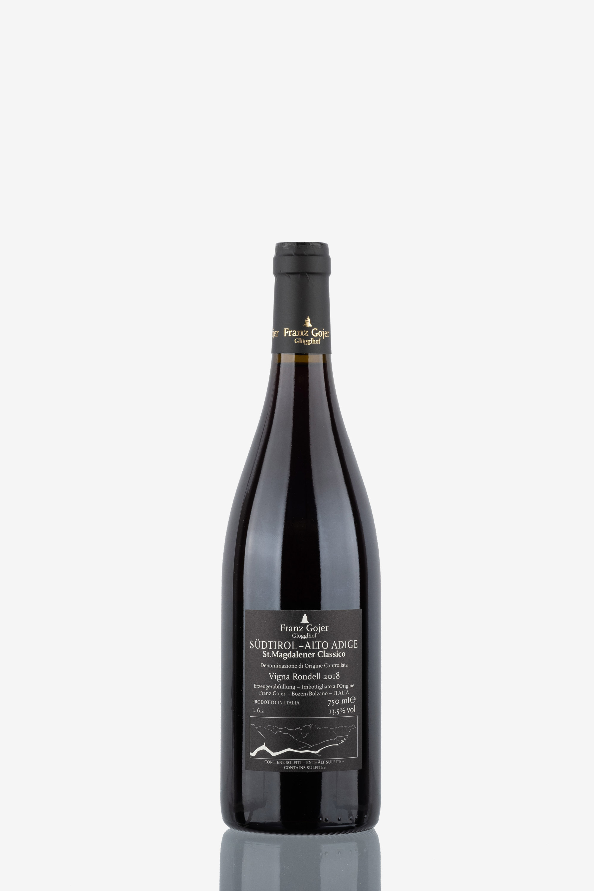 selected wine variant rear image