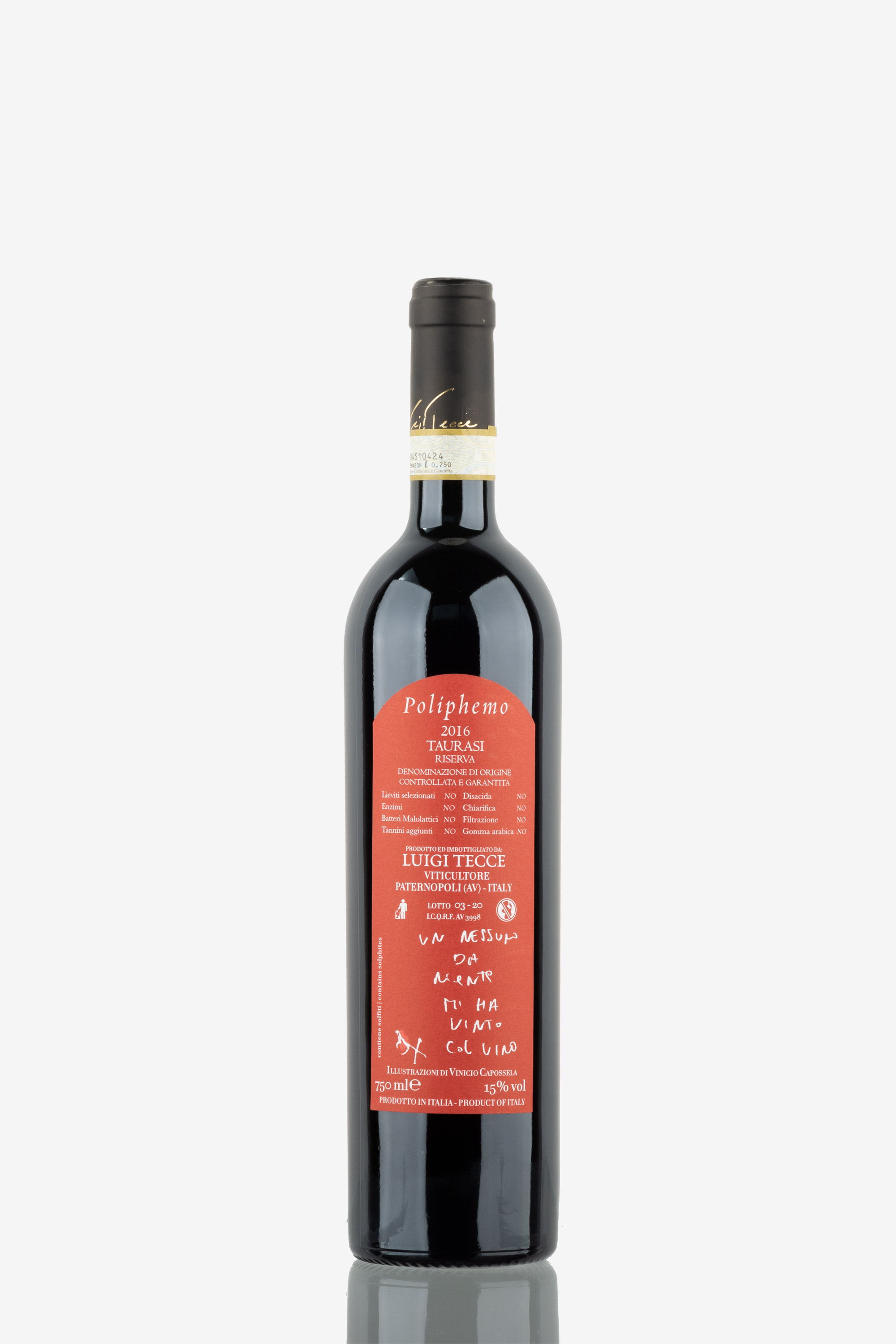 selected wine variant rear image