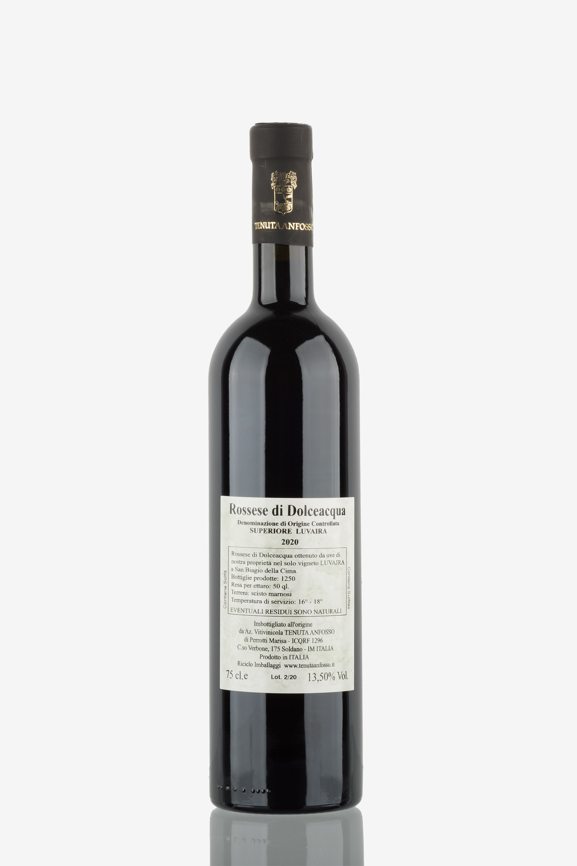 selected wine variant rear image