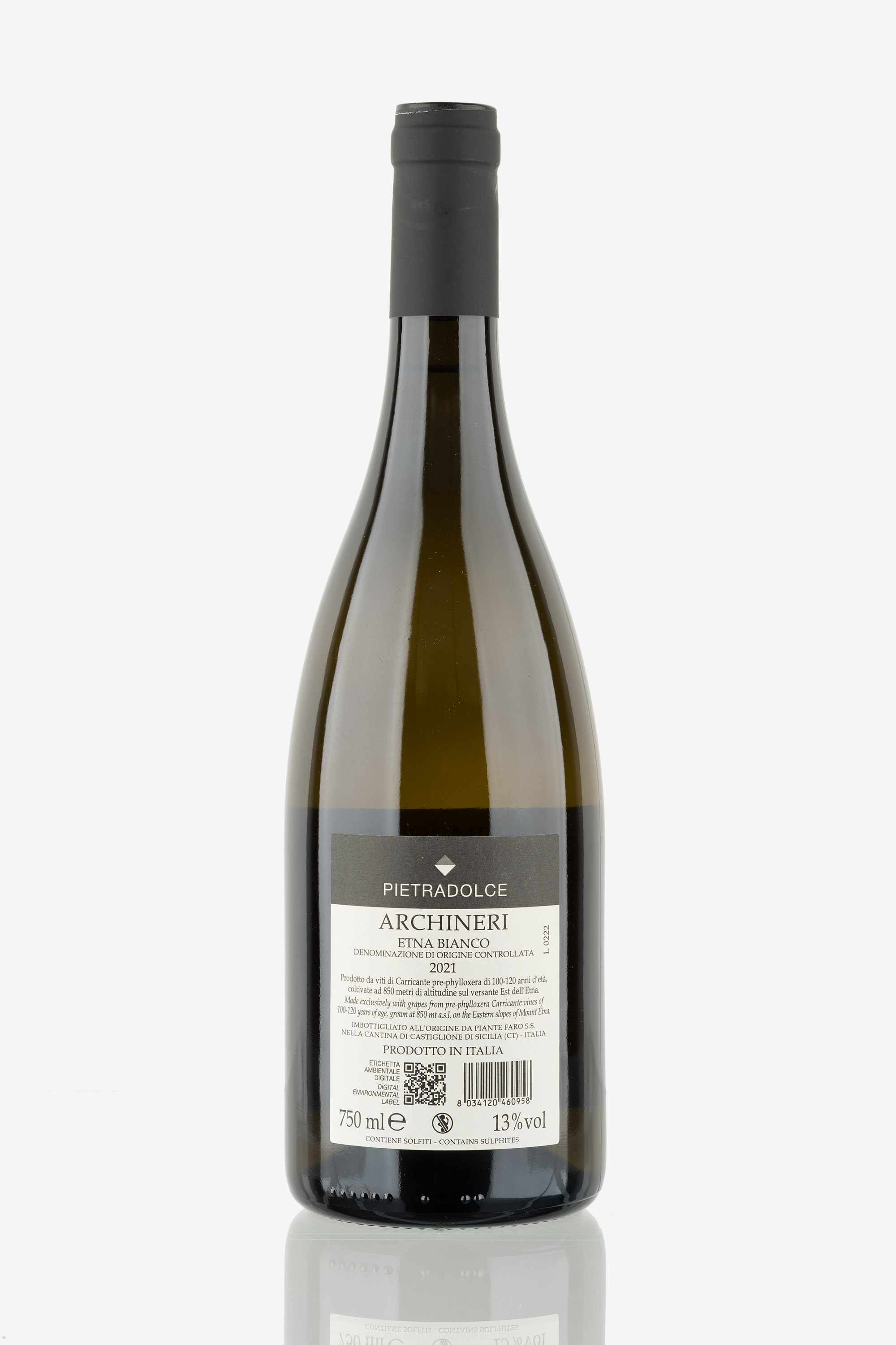 selected wine variant rear image