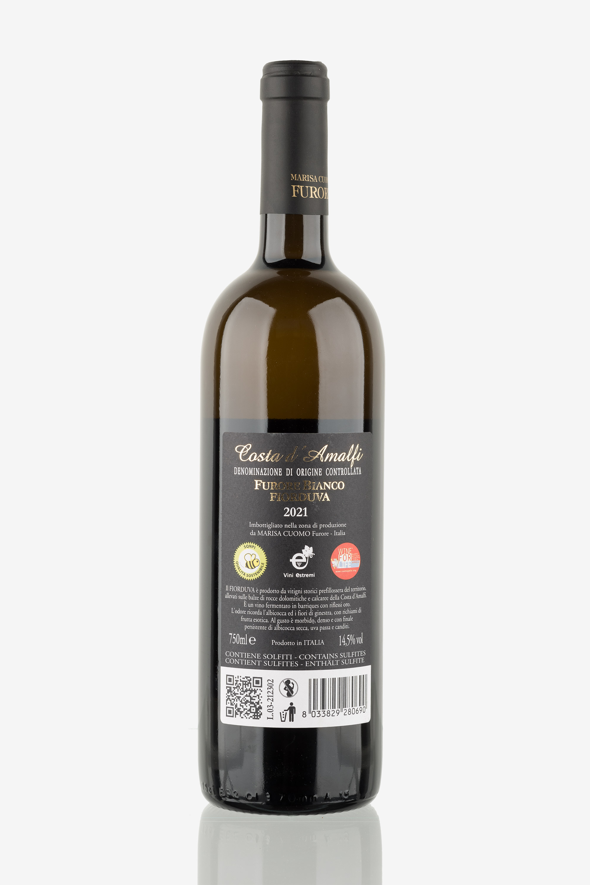 selected wine variant rear image