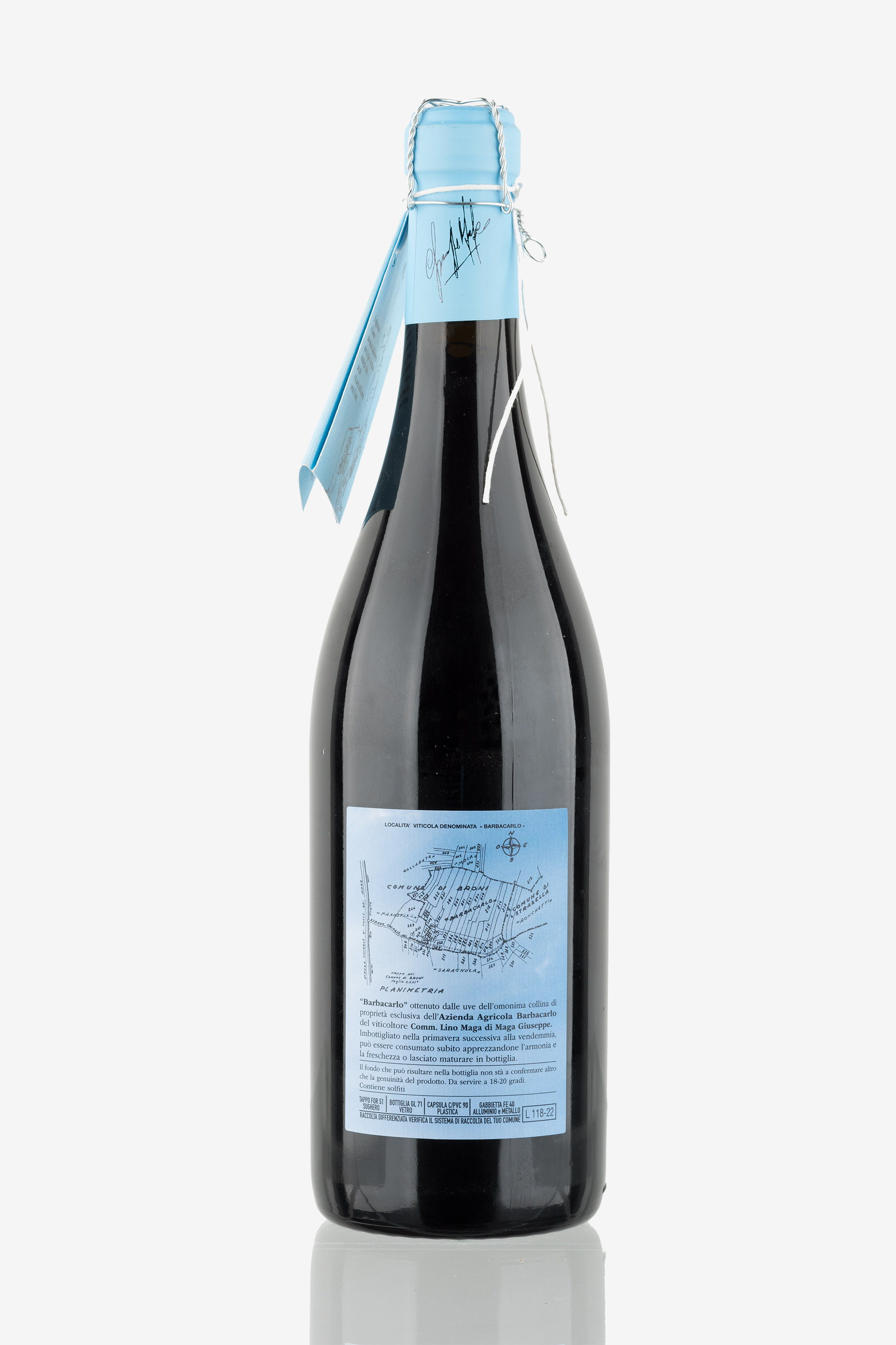 selected wine variant rear image