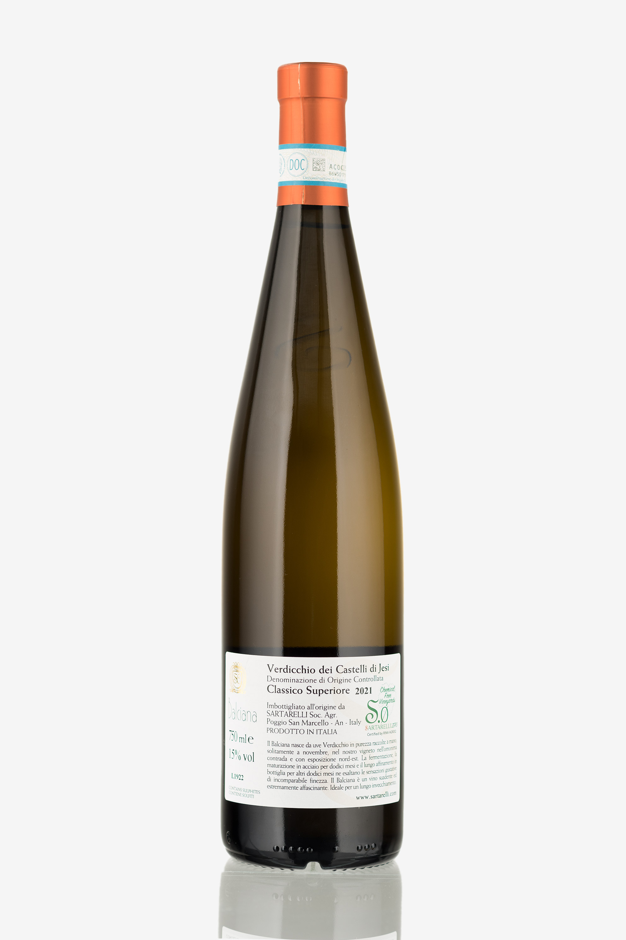 selected wine variant rear image