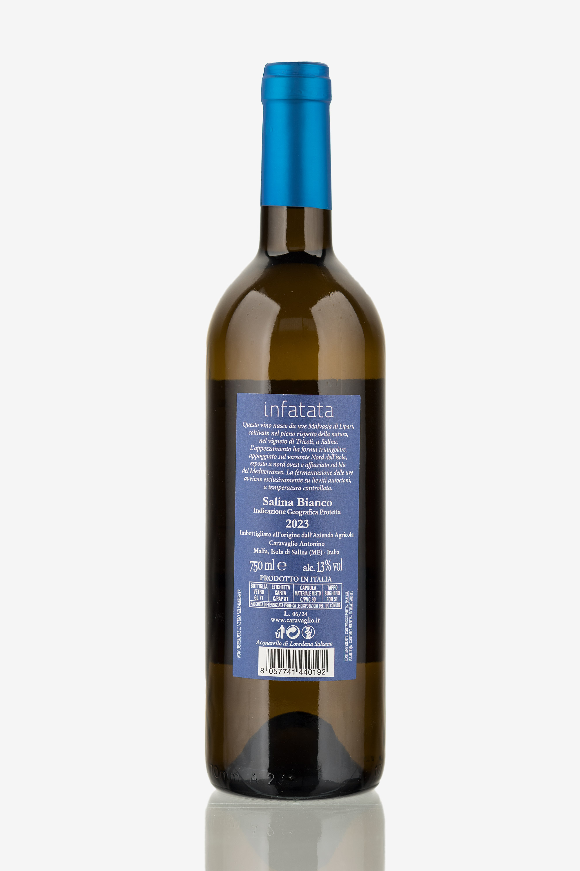 selected wine variant rear image