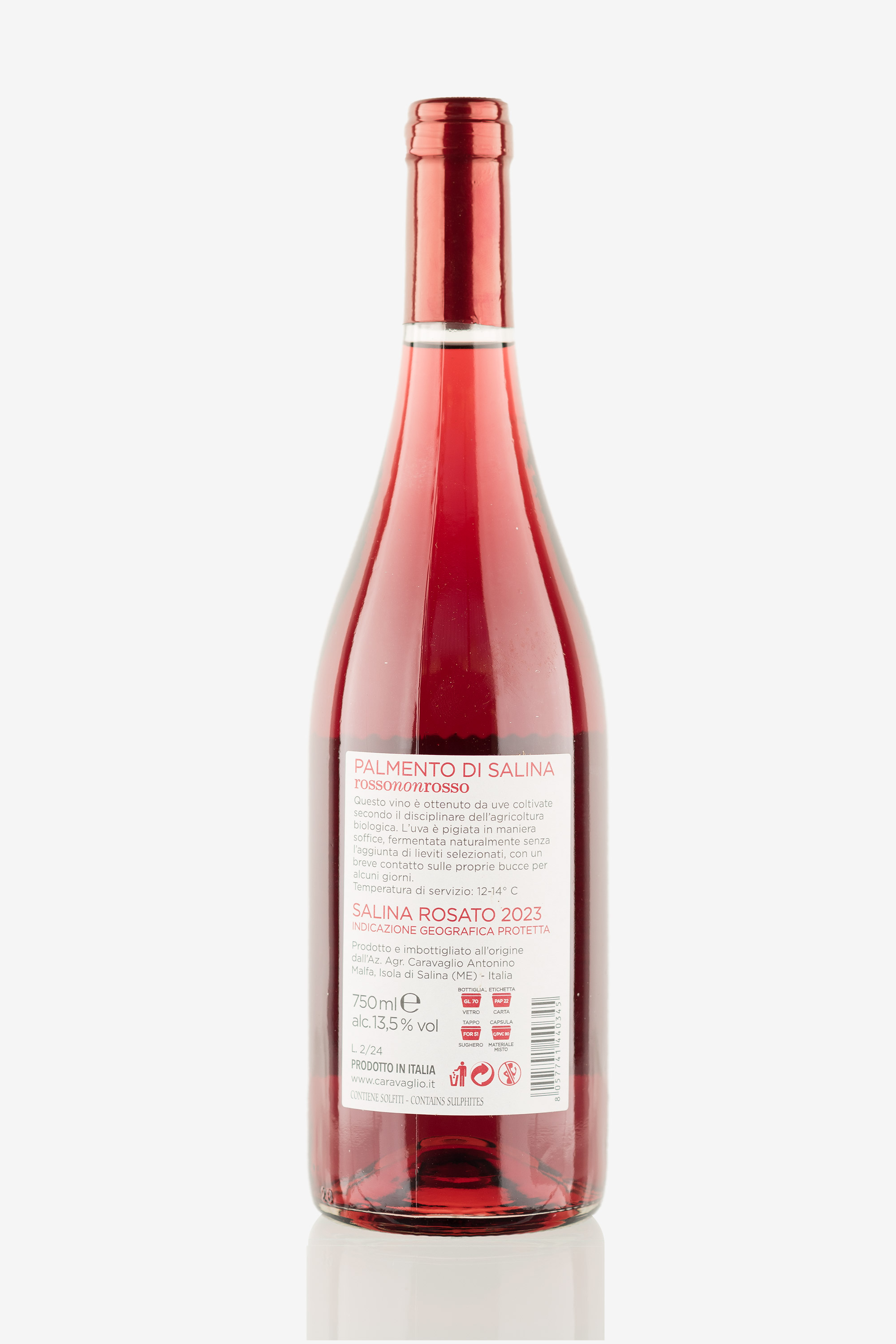 selected wine variant rear image