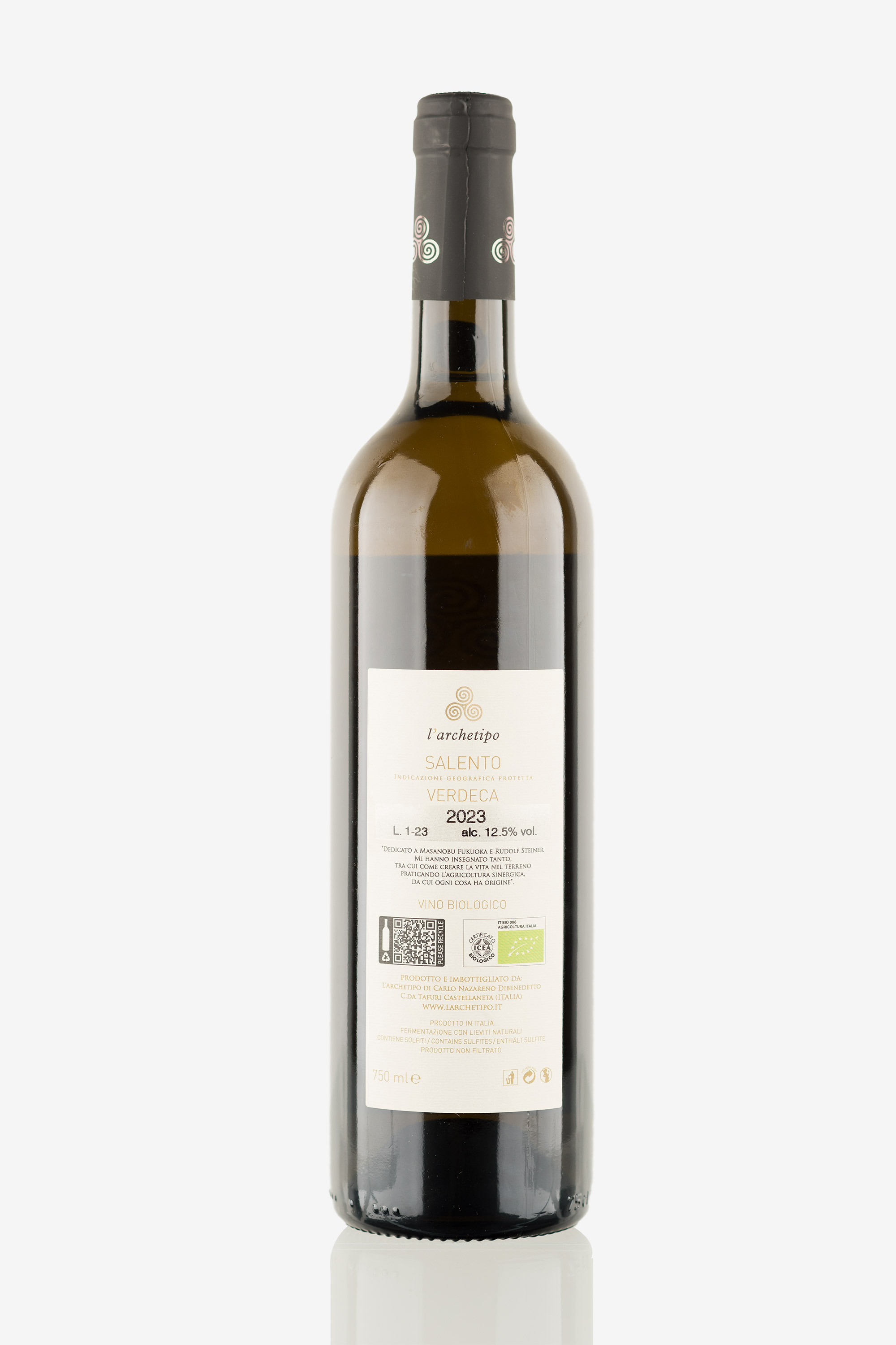 selected wine variant rear image